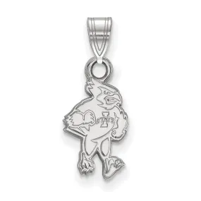 10k White Gold Iowa State Small Mascot Pendant