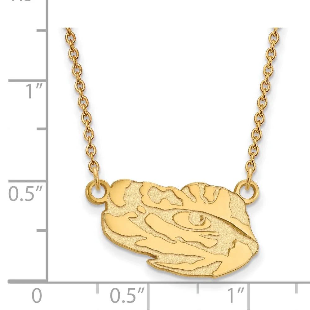 10k Yellow Gold Louisiana State Small Pendant Necklace