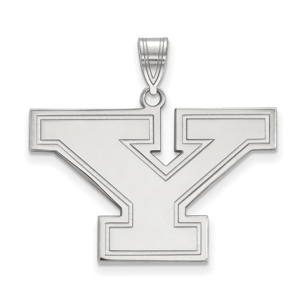 14k White Gold Youngstown State Large Initial Y Pendant