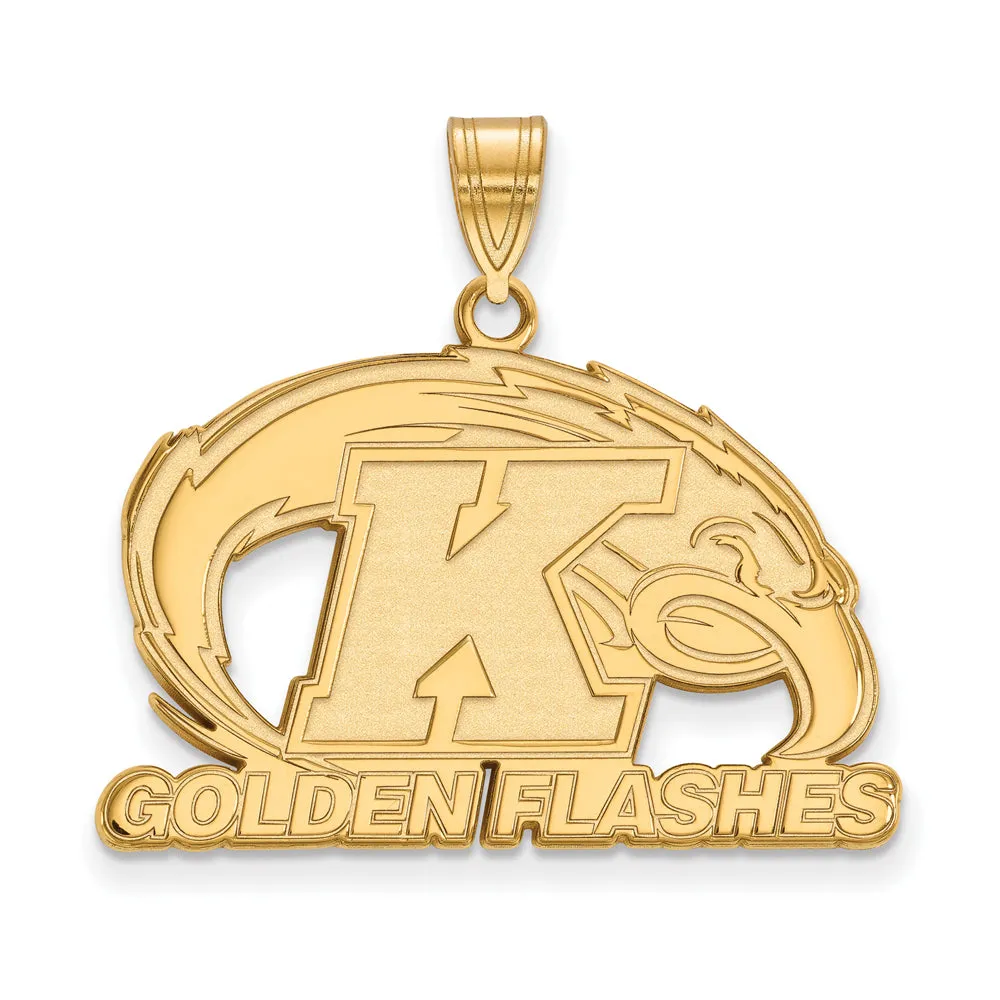 14k Yellow Gold Kent State Large Pendant