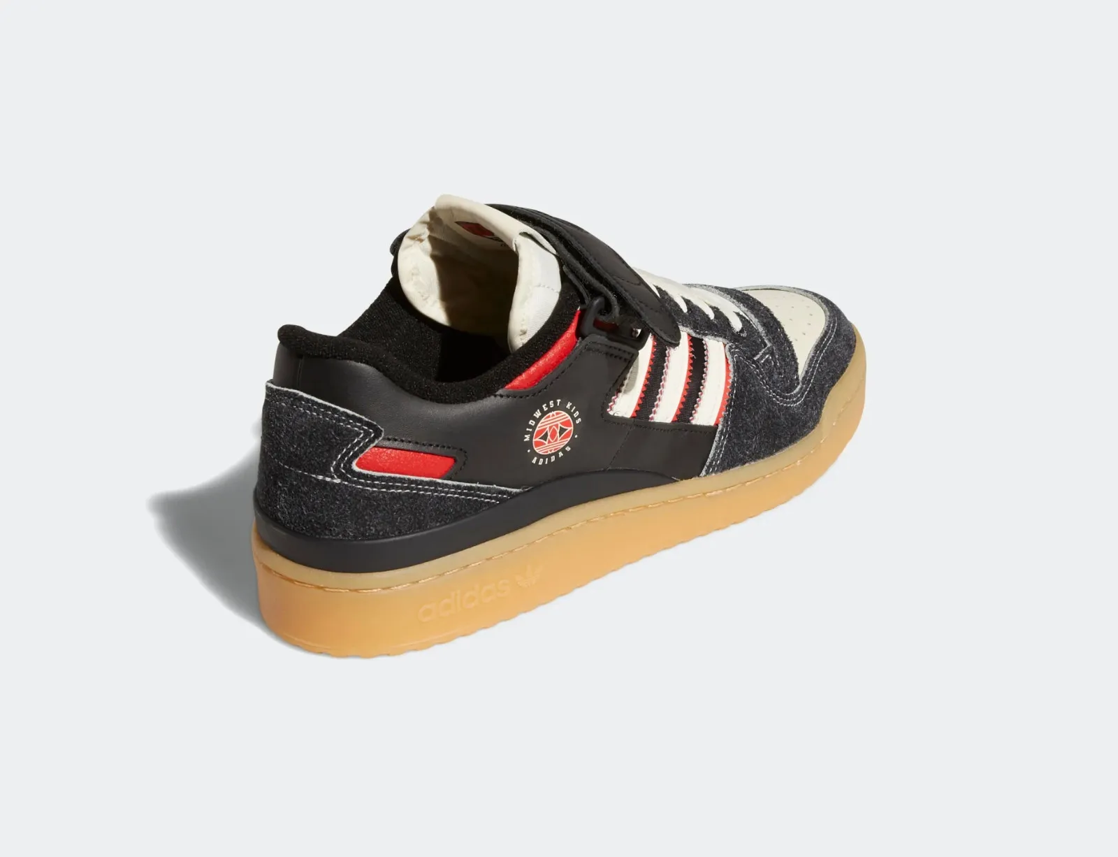 Adidas Forum Low Midwest Kids Core Black Gum GW0035