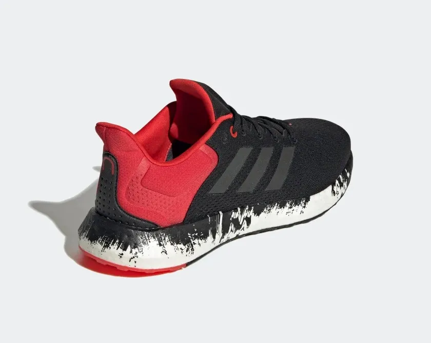 Adidas Pureboost 21 Core Black Grey Vivid Red GV7702