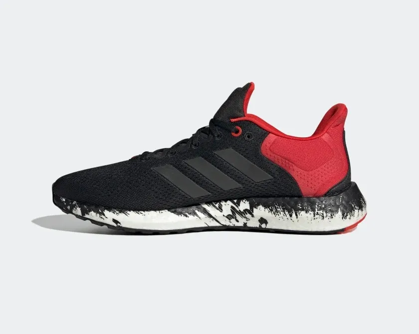 Adidas Pureboost 21 Core Black Grey Vivid Red GV7702