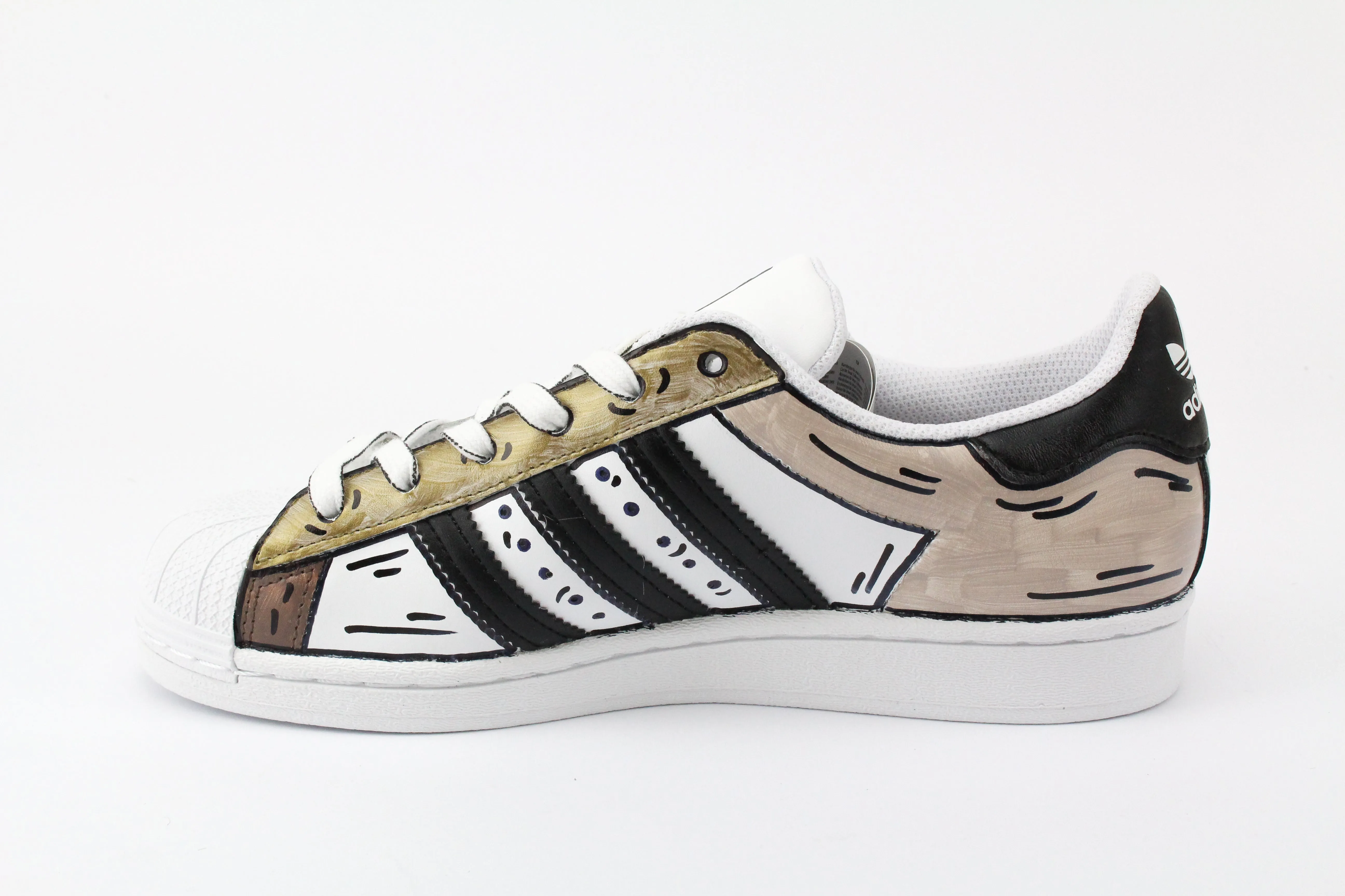 Adidas Superstar Cartoon Brown