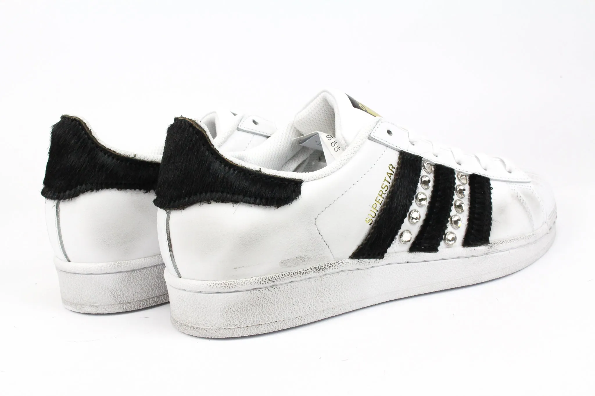 Adidas Superstar Cavallino Nero & Strass