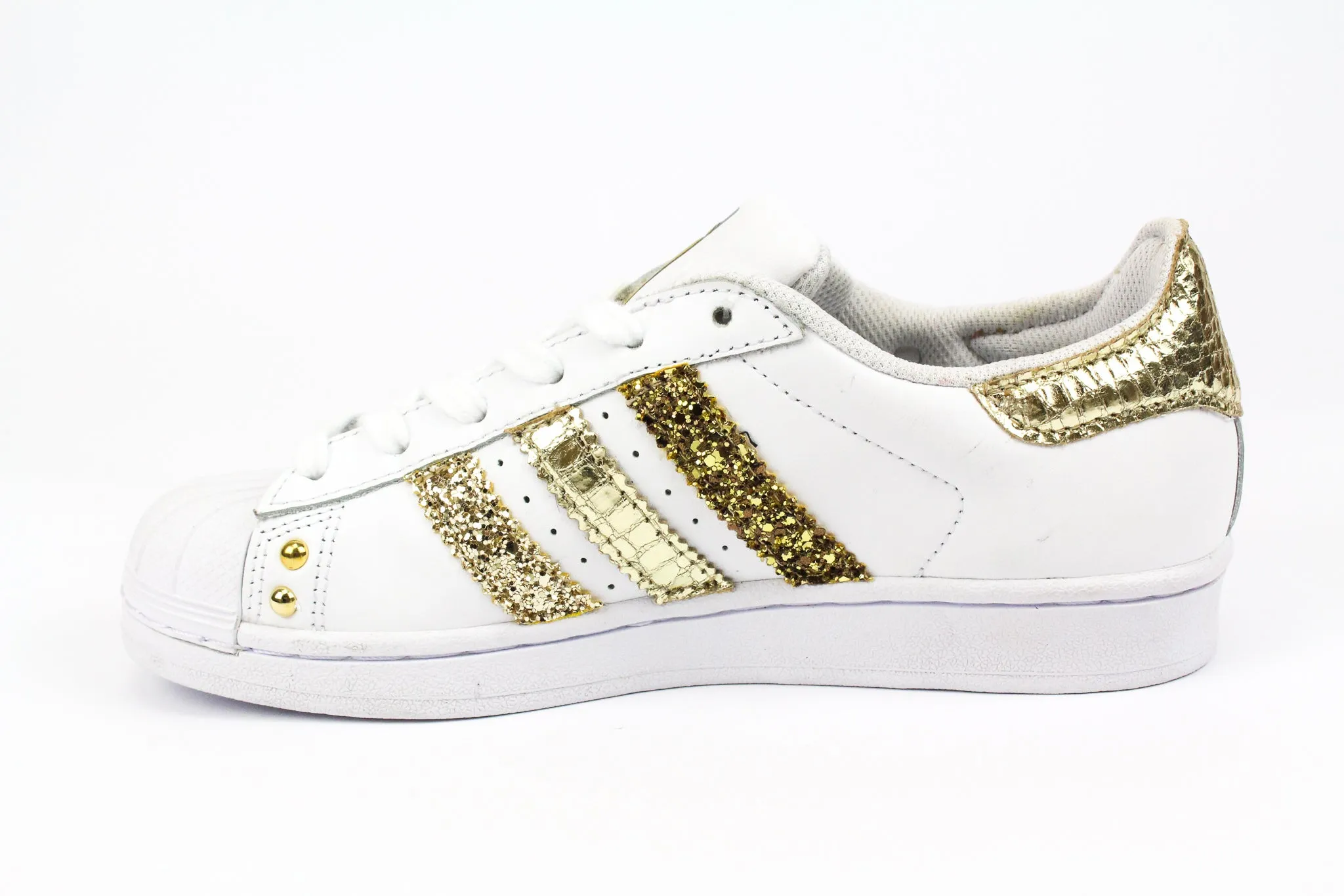 Adidas Superstar Cocco Laminato Gold Glitter & Strass