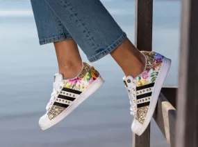 Adidas Superstar Fiori Gold 1 Glitter & Borchie