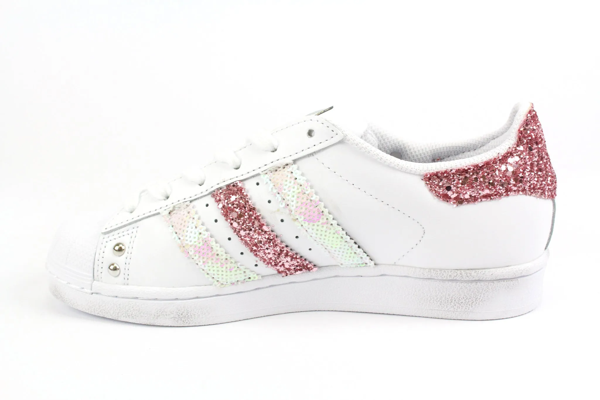 Adidas Superstar Glitter Rosa Paillettes & Strass