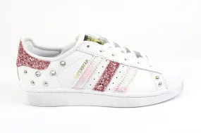 Adidas Superstar Glitter Rosa Paillettes & Strass