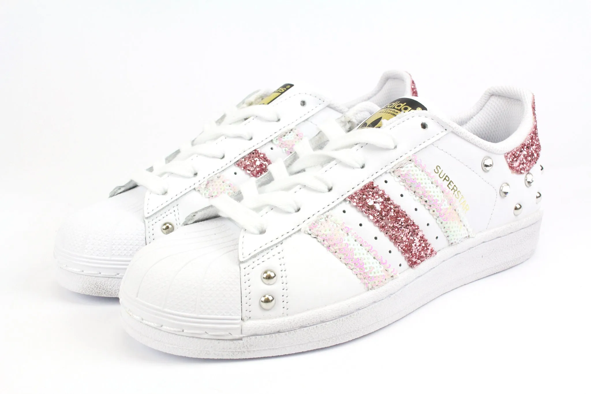 Adidas Superstar Glitter Rosa Paillettes & Strass