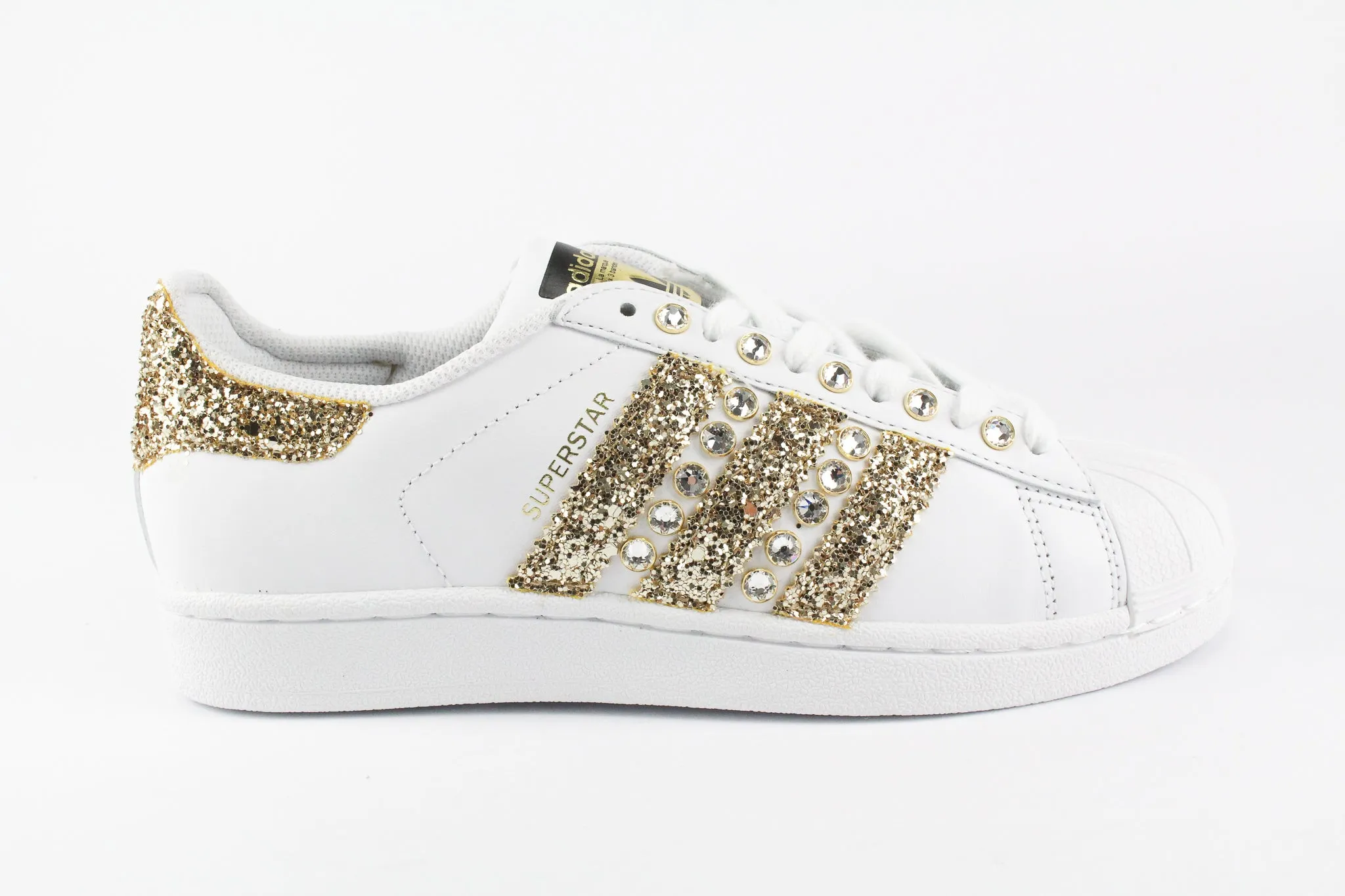 Adidas Superstar Gold Glitter & Strass