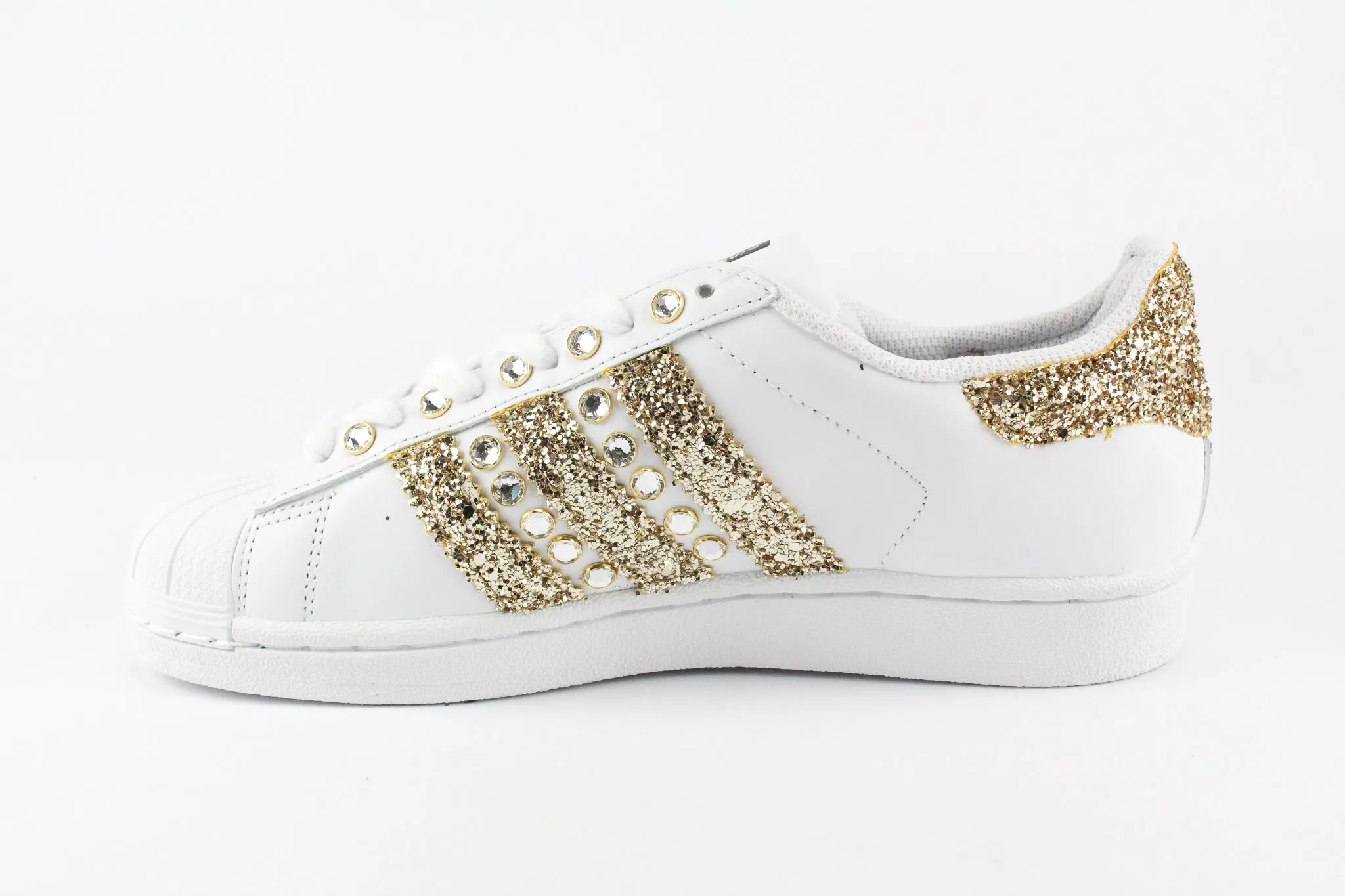 Adidas Superstar Gold Glitter & Strass