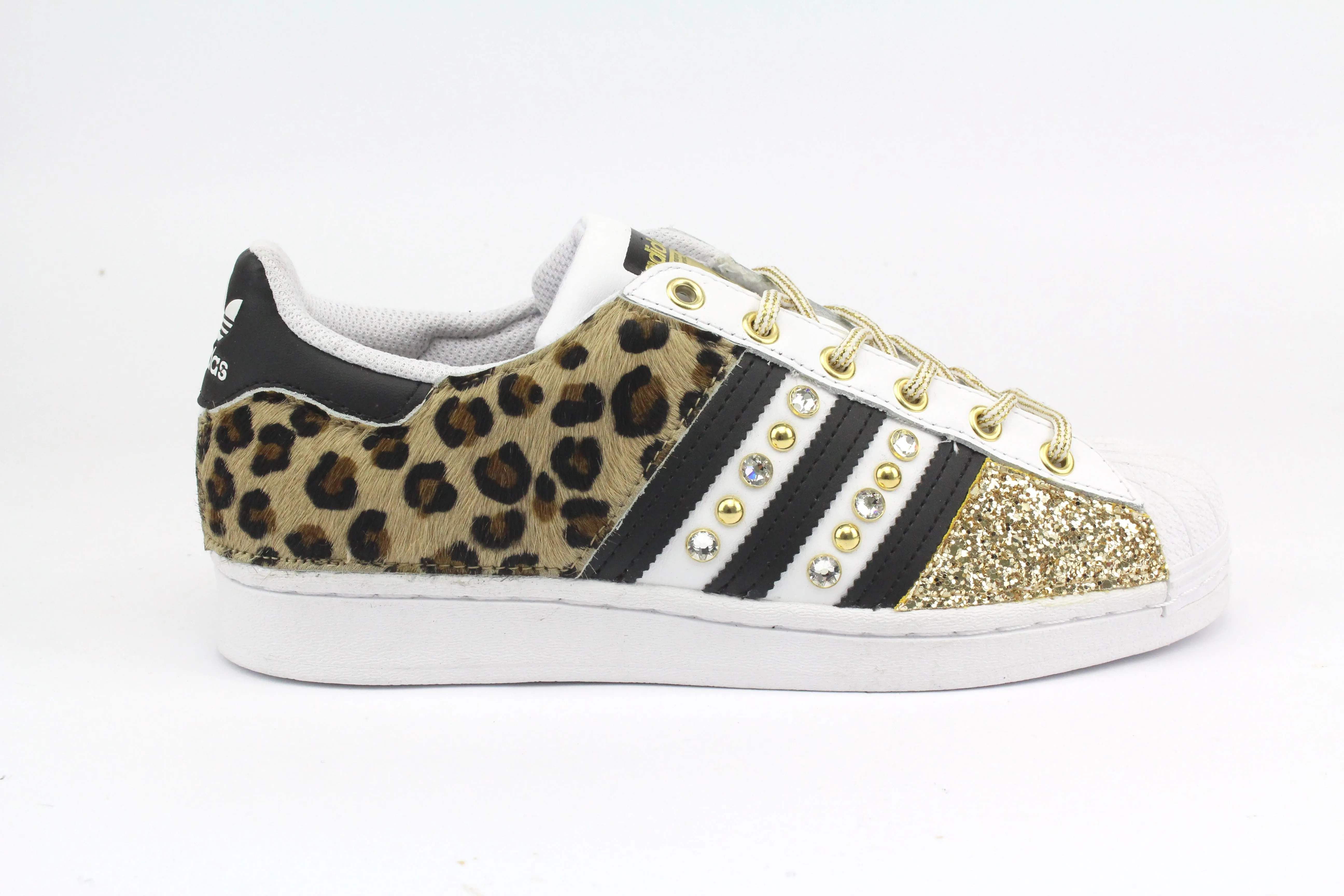 Adidas Superstar Maculate Glitter Gold Borchie & Strass