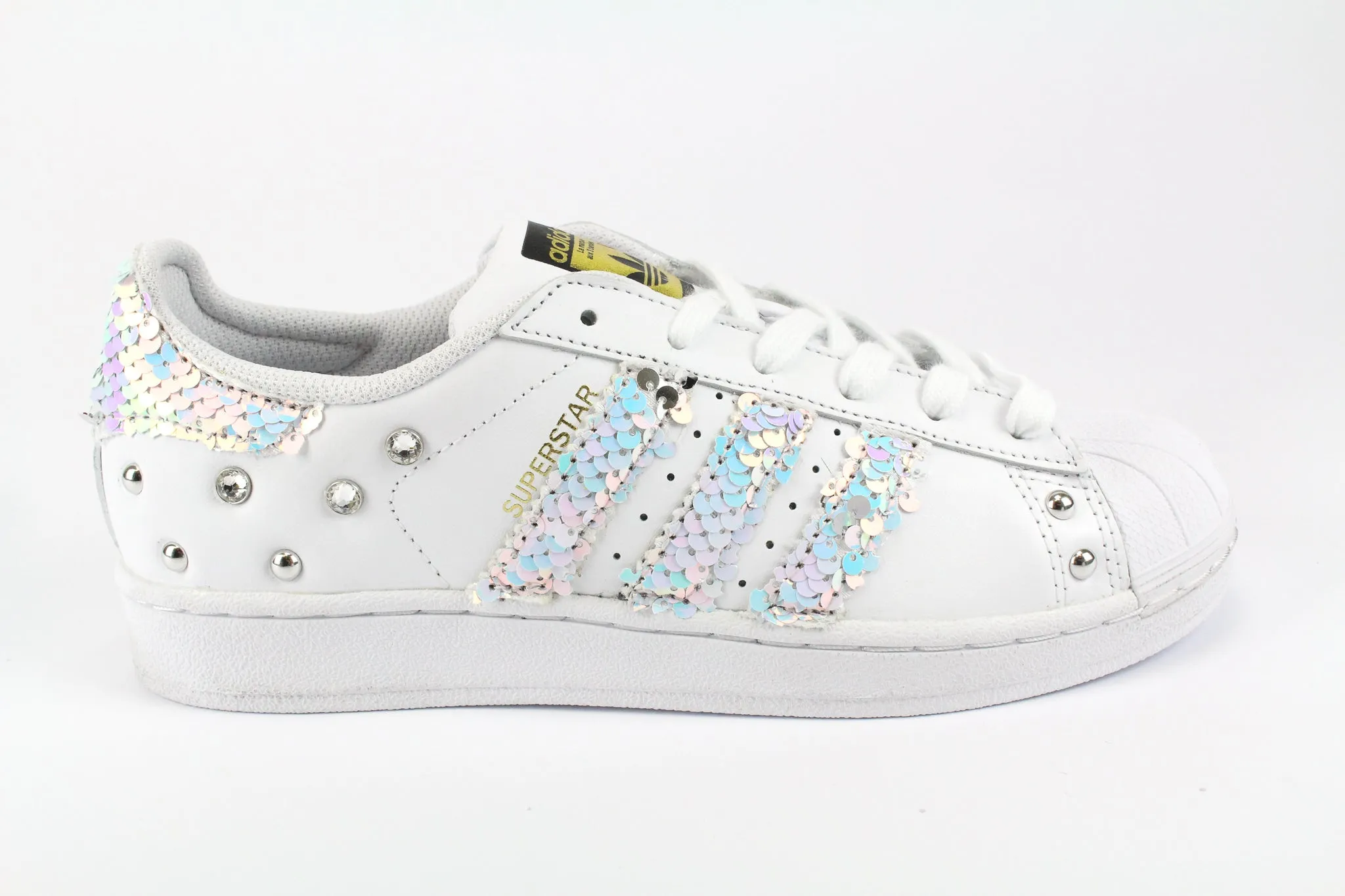 Adidas Superstar Multicolor Paillettes Strass & Borchie