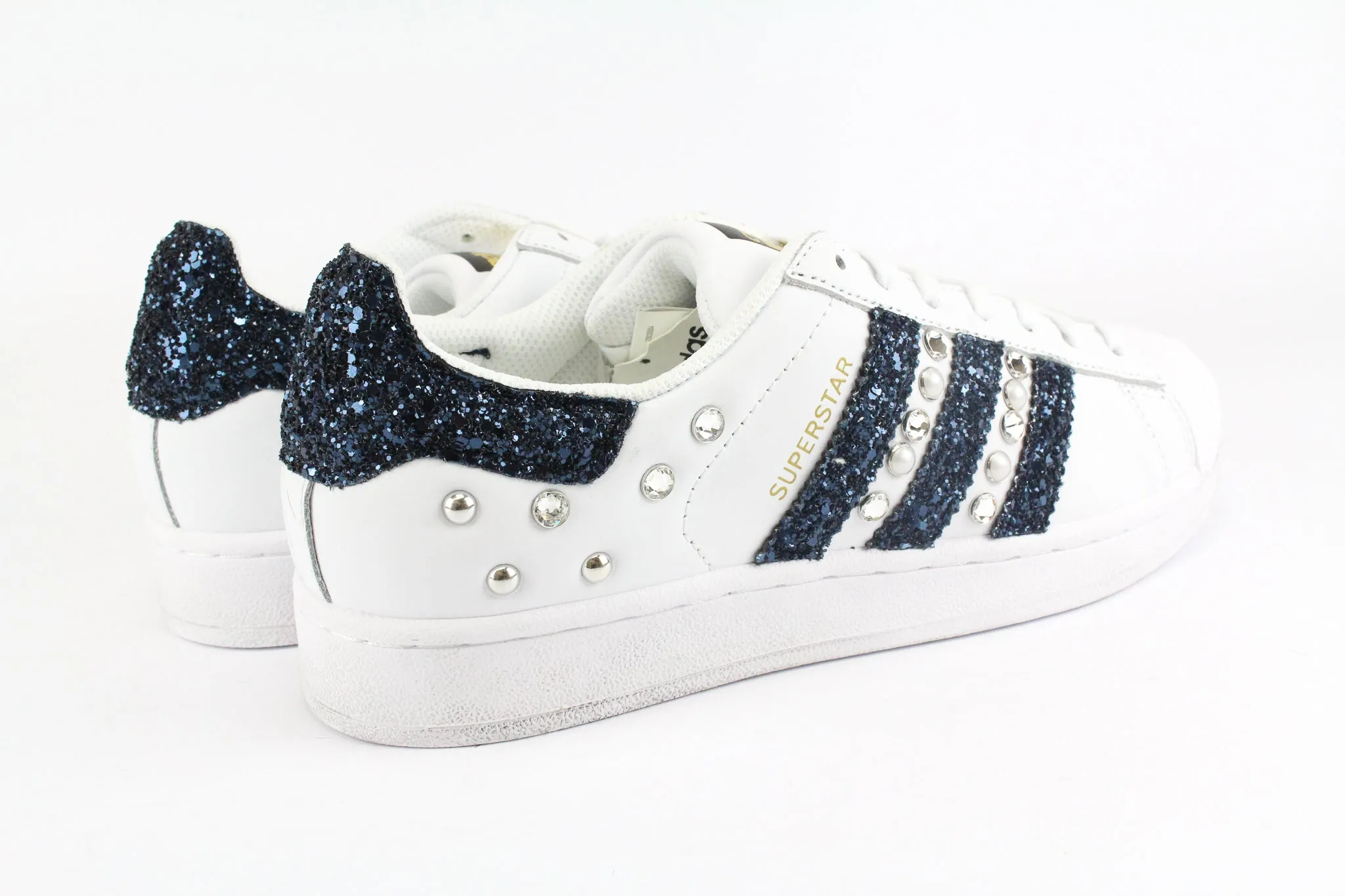 Adidas Superstar Navy Glitter & Strass