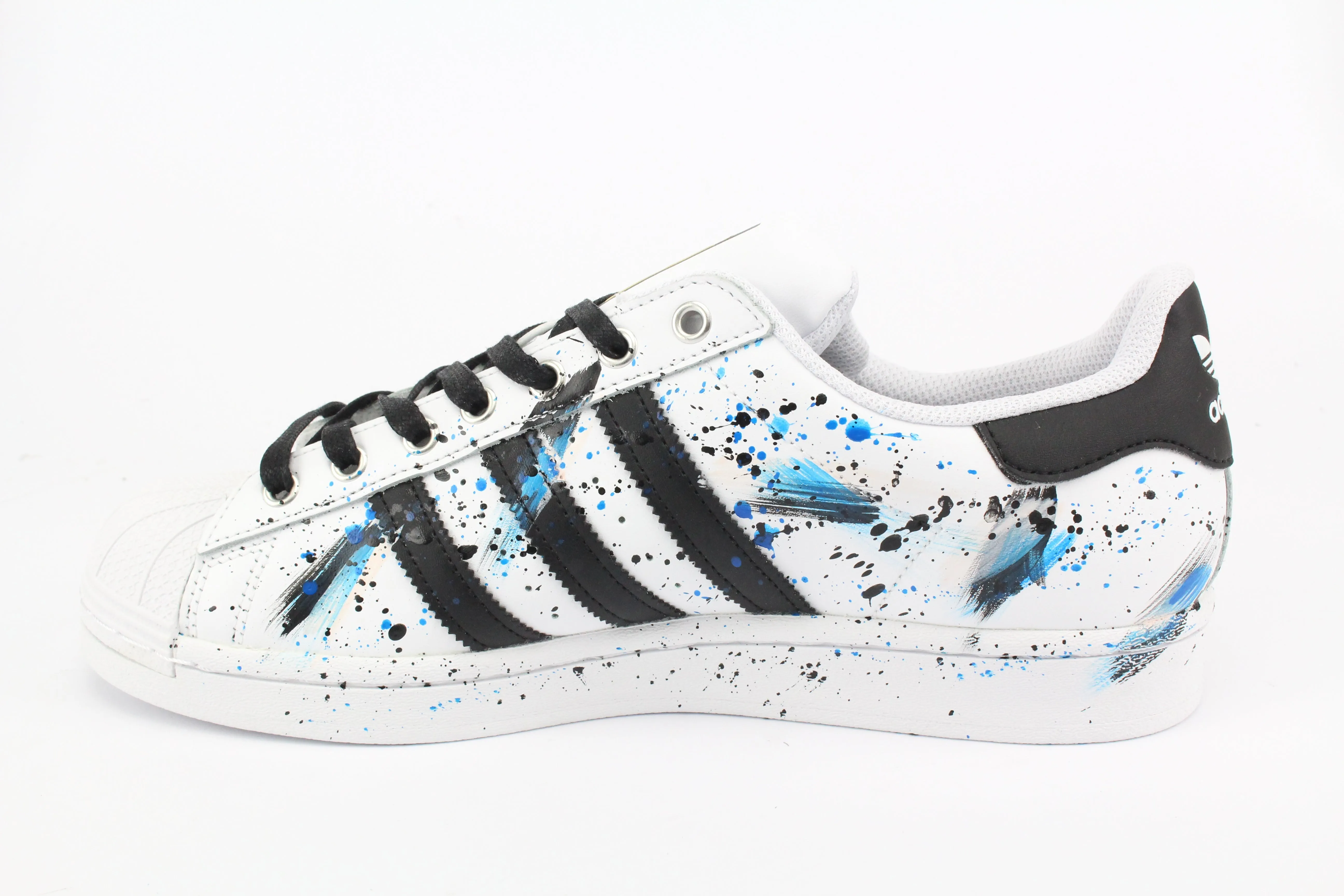 Adidas Superstar Nero/Blu Vernice