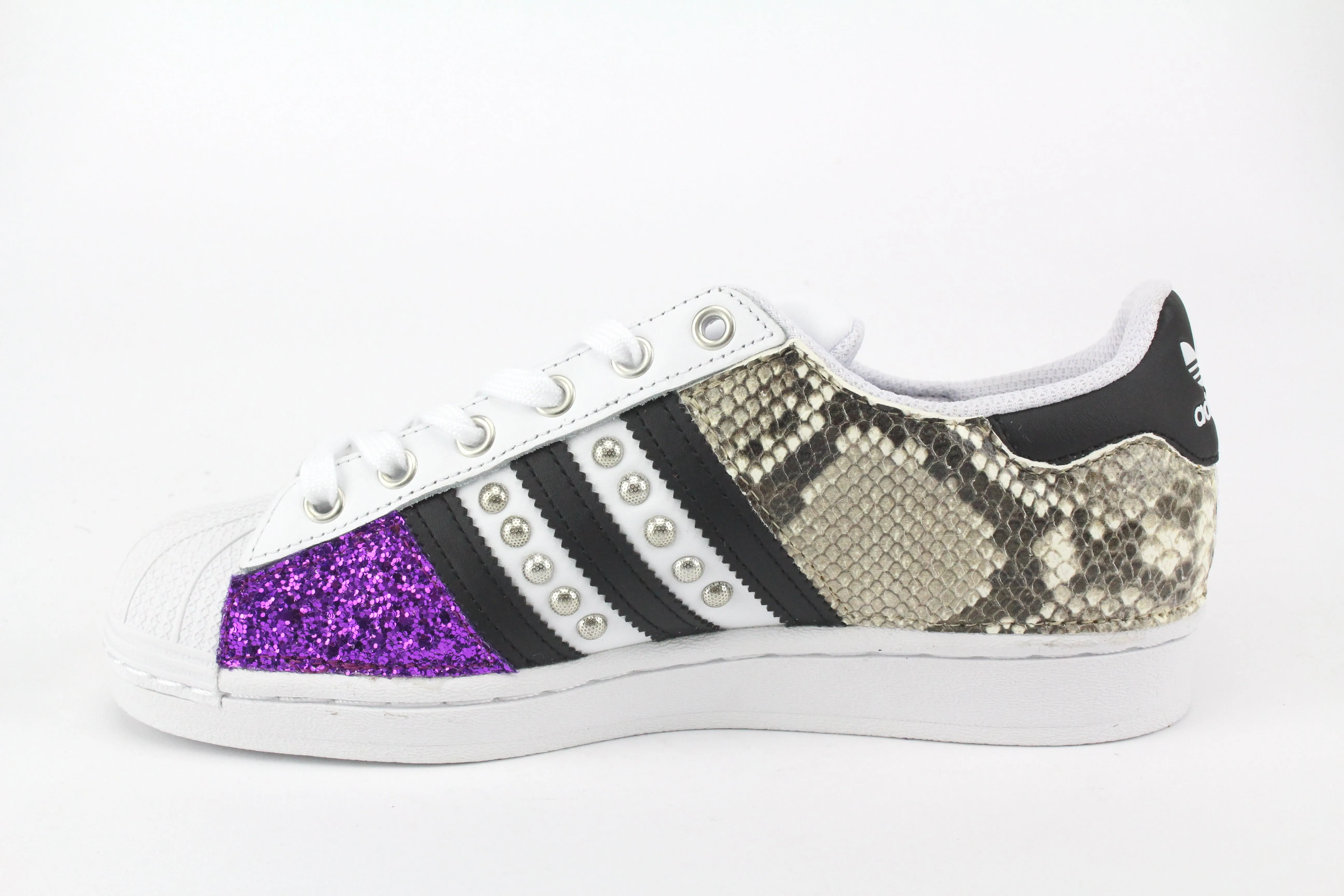 Adidas Superstar Pitone Borchie  & Glitter Viola