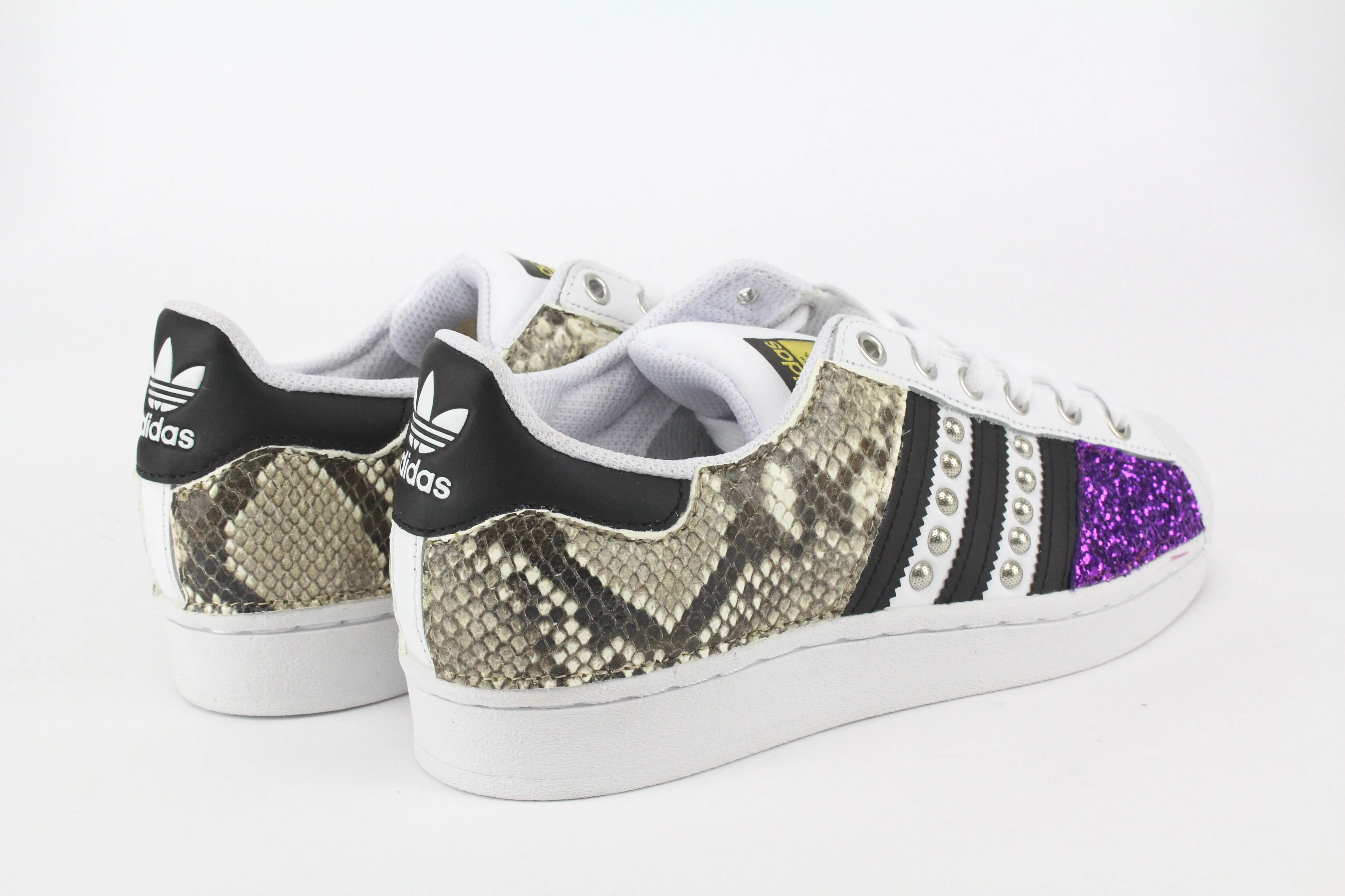 Adidas Superstar Pitone Borchie  & Glitter Viola