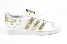 Adidas Superstar Pitone Laminato Gold Glitter & Strass