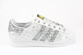 Adidas Superstar Pizzo Silver & Strass Termo