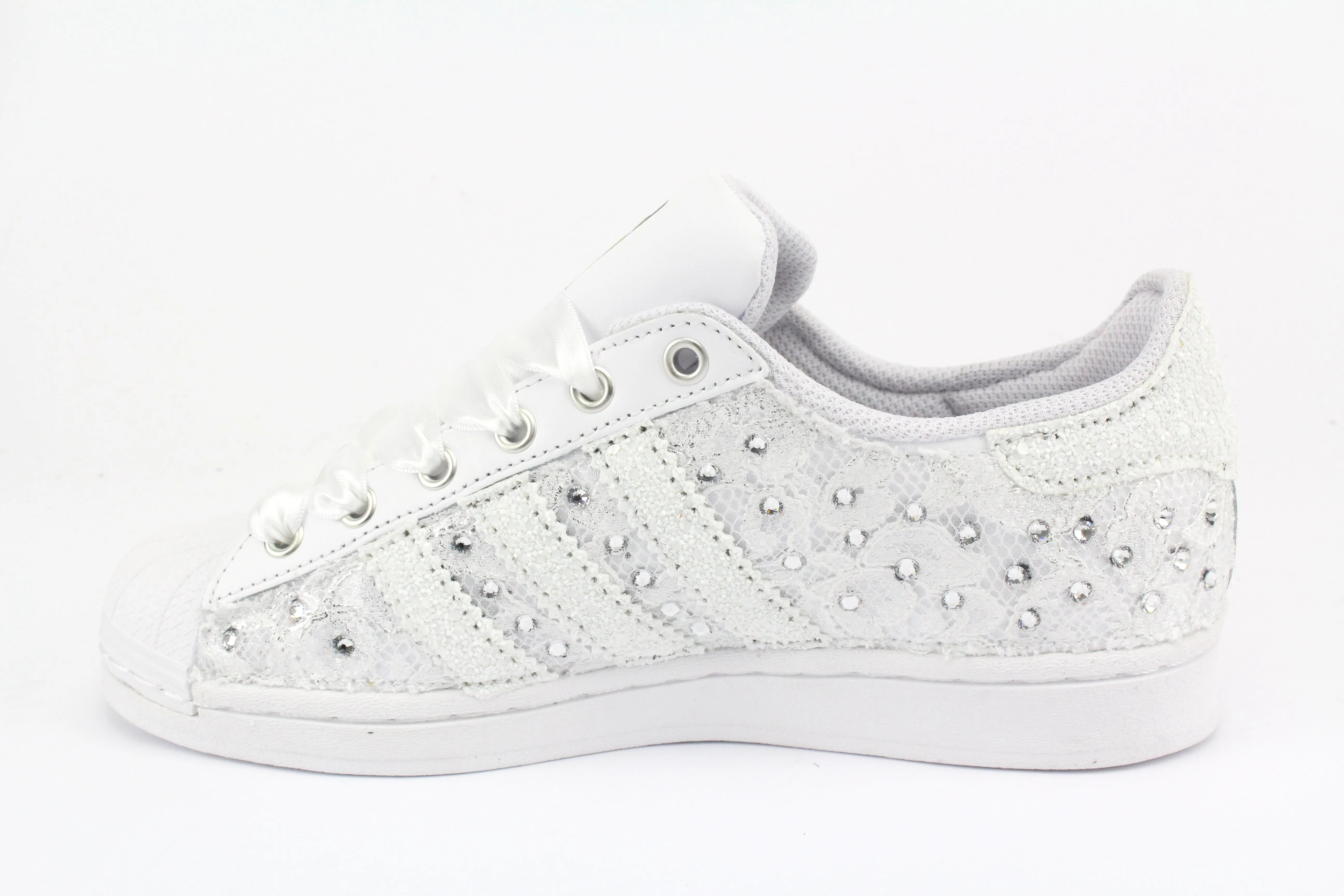 Adidas Superstar Pizzo White & Strass Termo