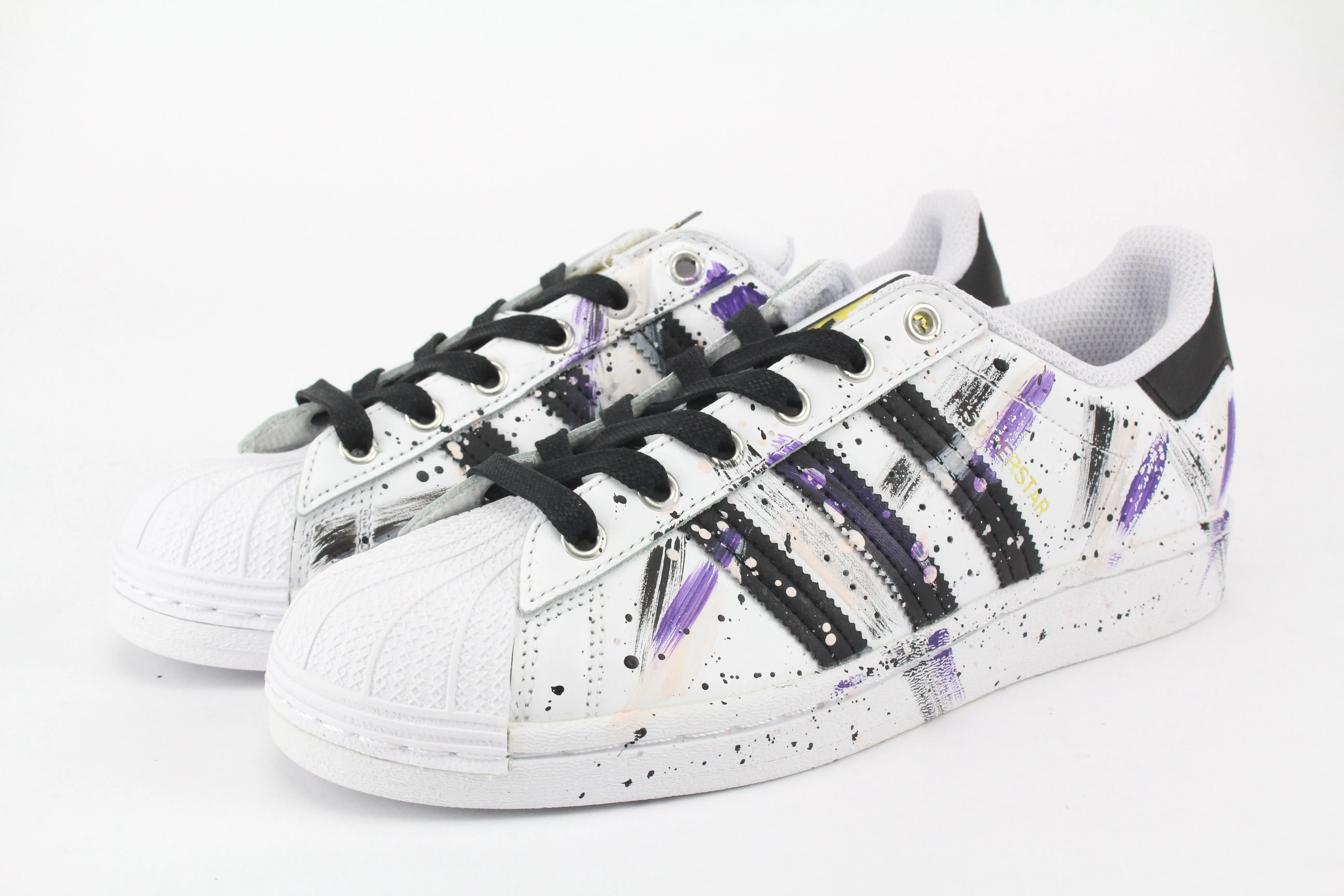 Adidas Superstar Purple/Black Vernice