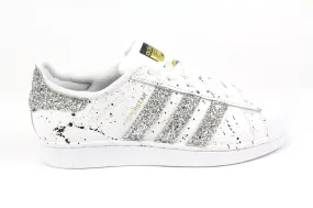 Adidas Superstar Silver Glitter & Vernice