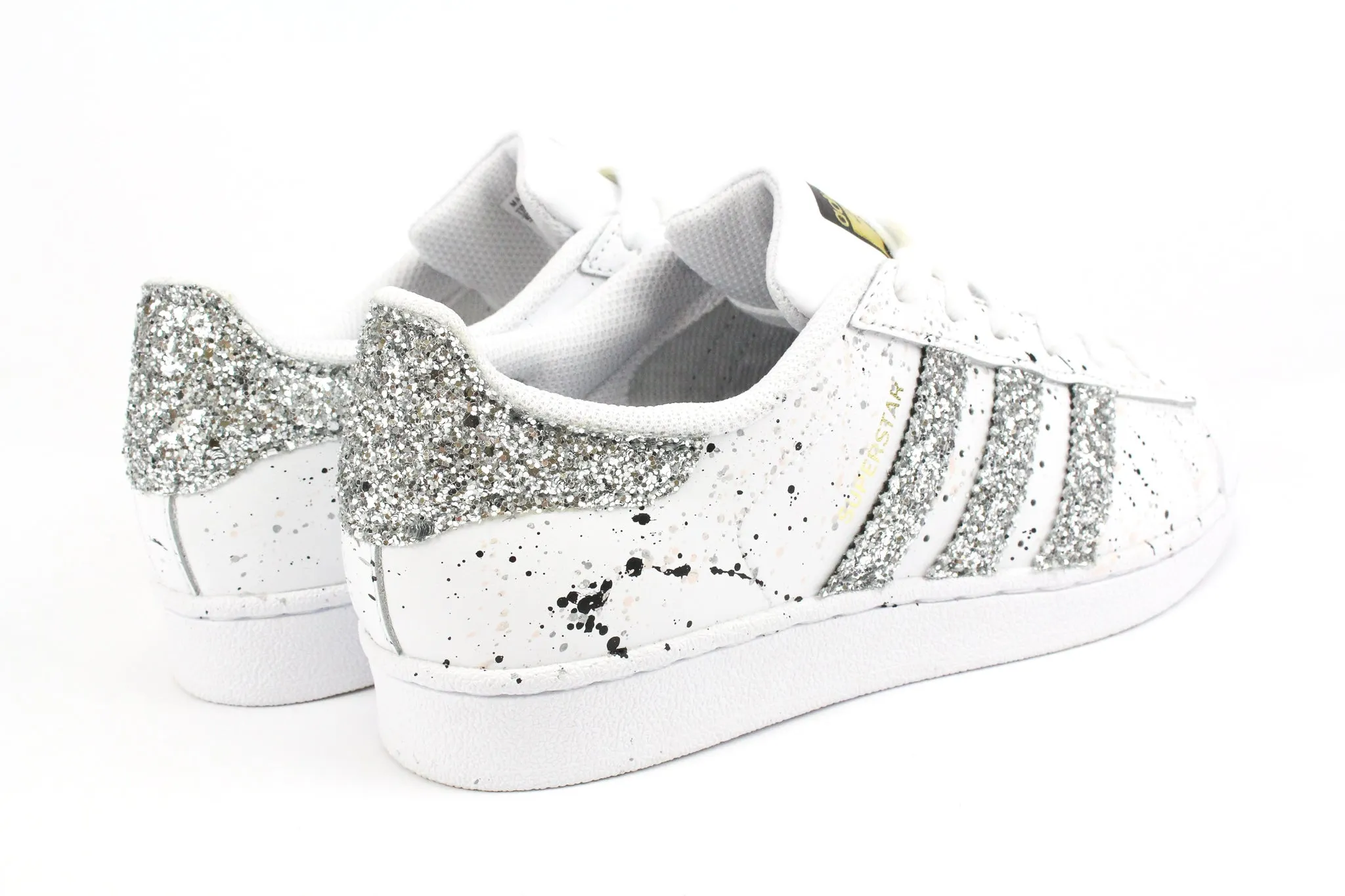 Adidas Superstar Silver Glitter & Vernice