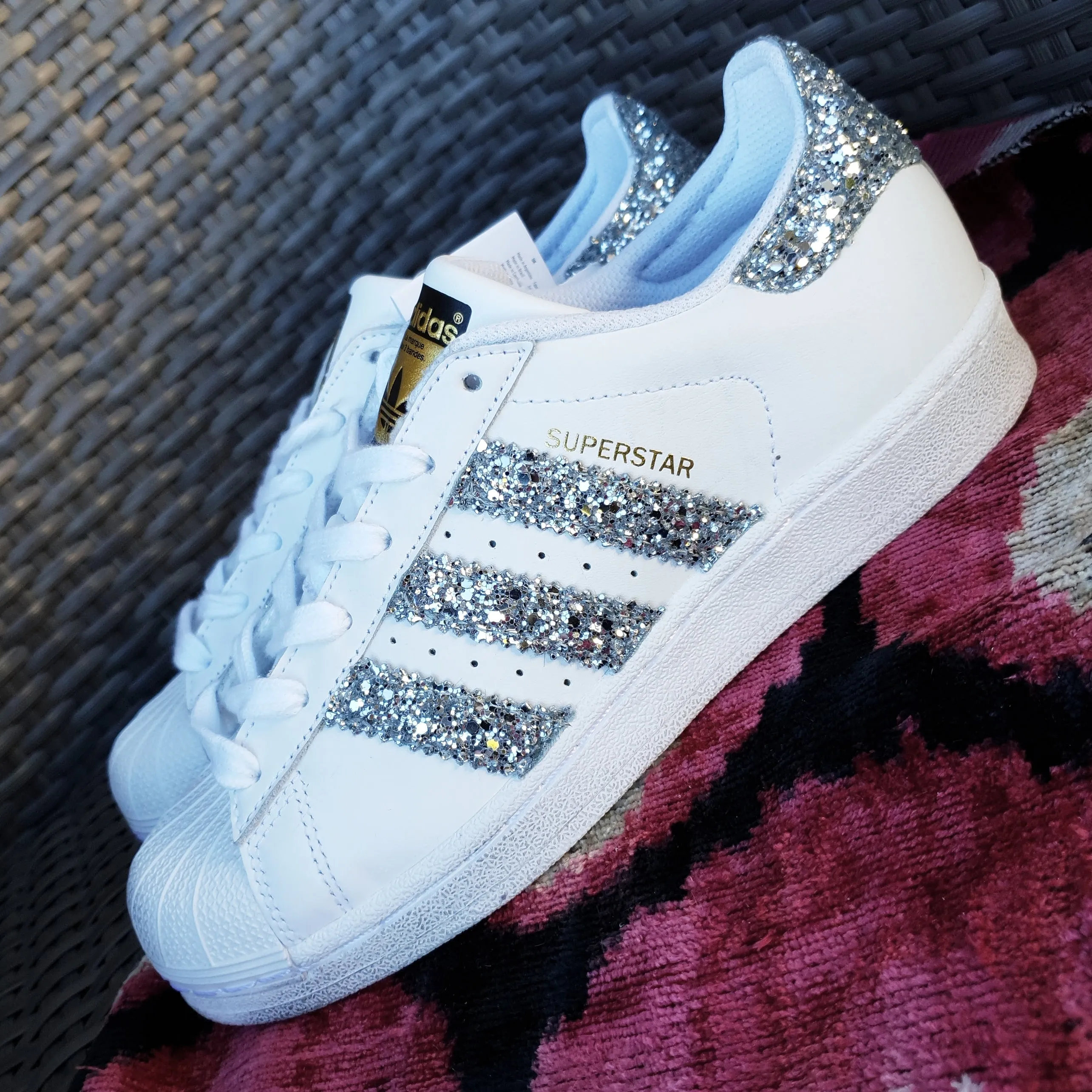 Adidas Superstar Silver Glitter