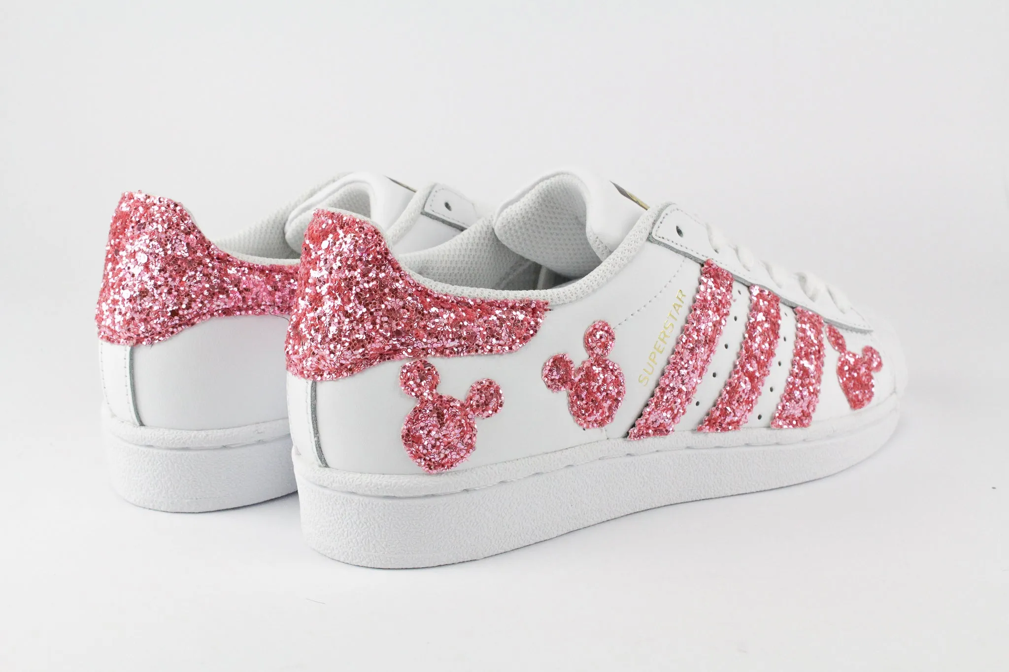 Adidas Superstar Topolini Neon Pink Glitter