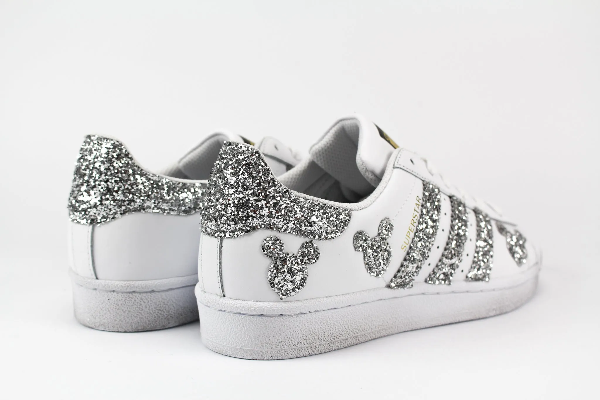 Adidas Superstar Topolini Silver Glitter