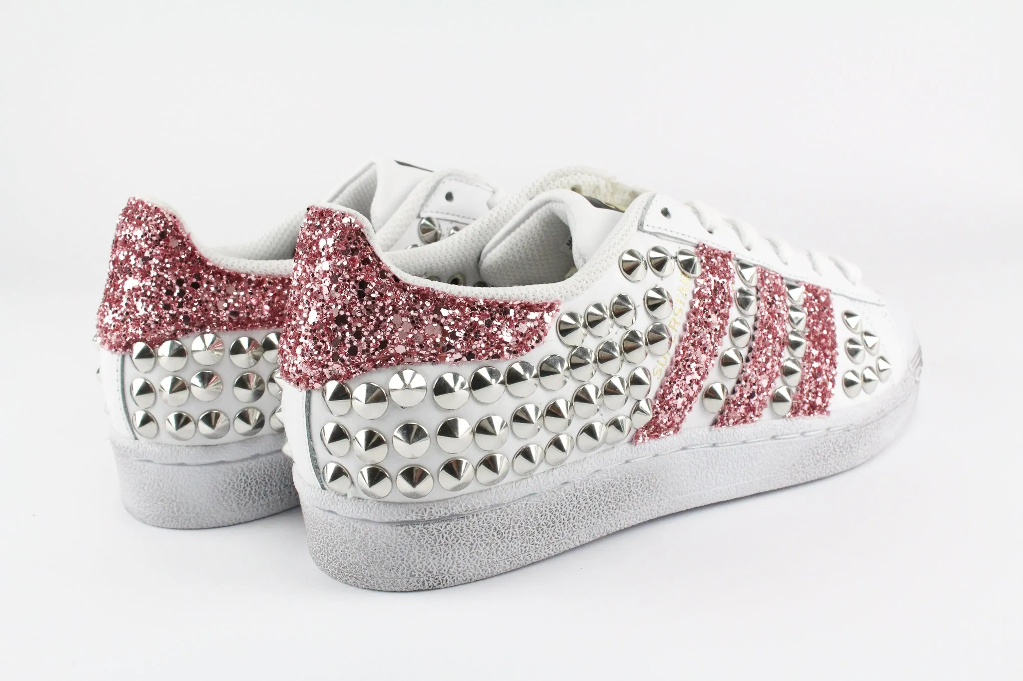 Adidas Superstar Total Borchie & Pink Glitter