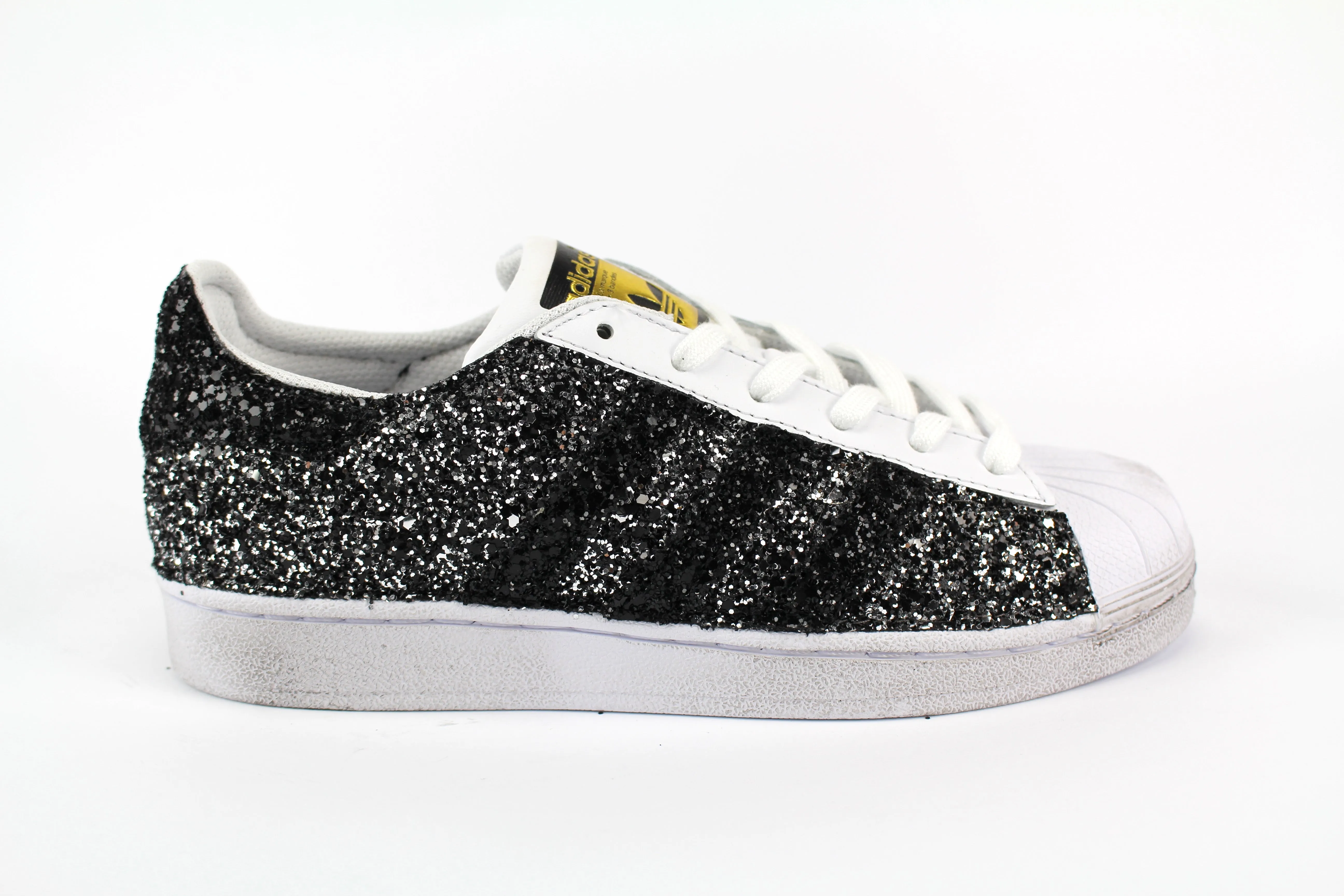 Adidas Superstar Total Glitter Black Silver