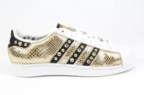 Adidas Superstar Total Pitone Gold & Strass