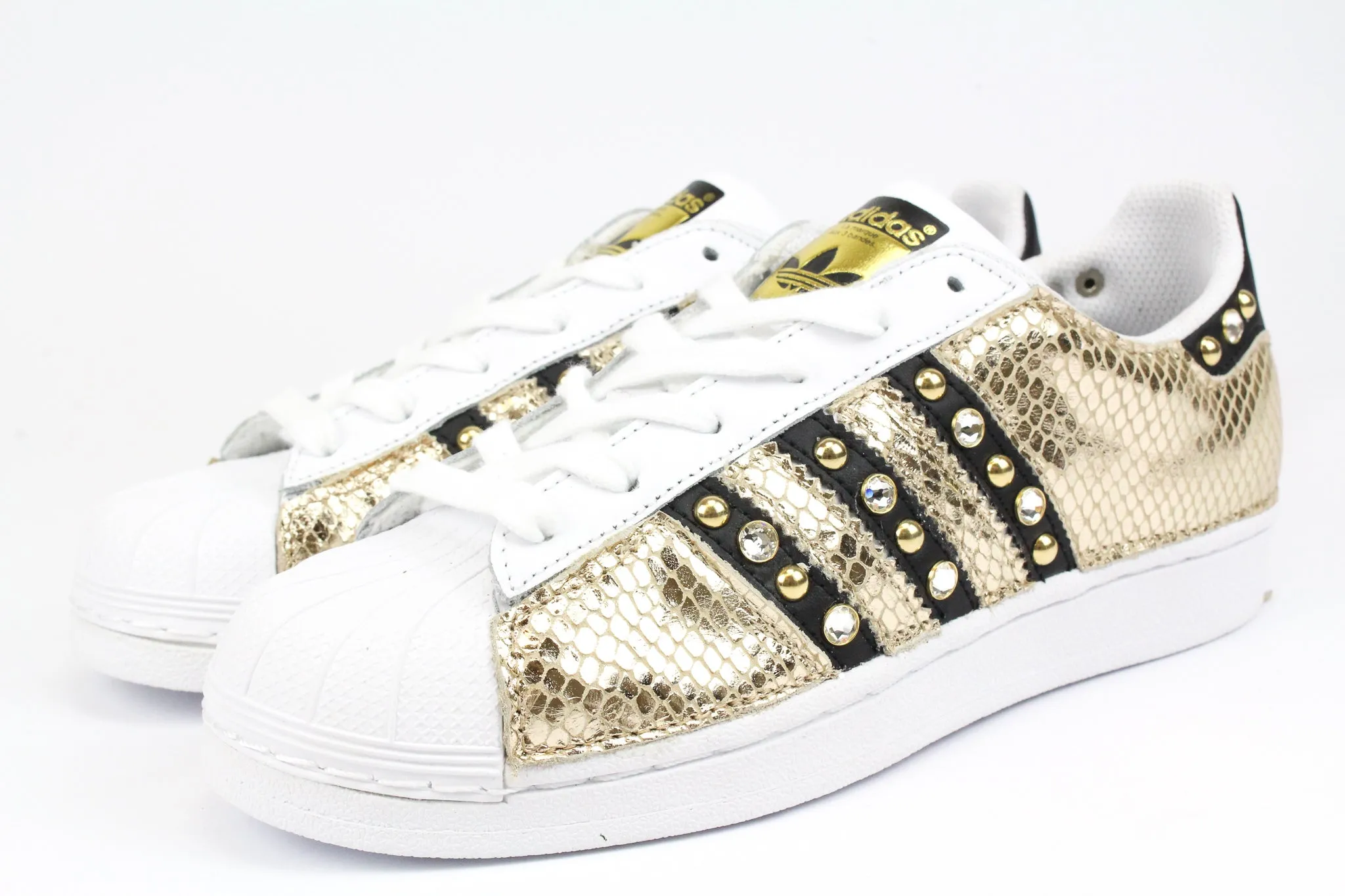 Adidas Superstar Total Pitone Gold & Strass