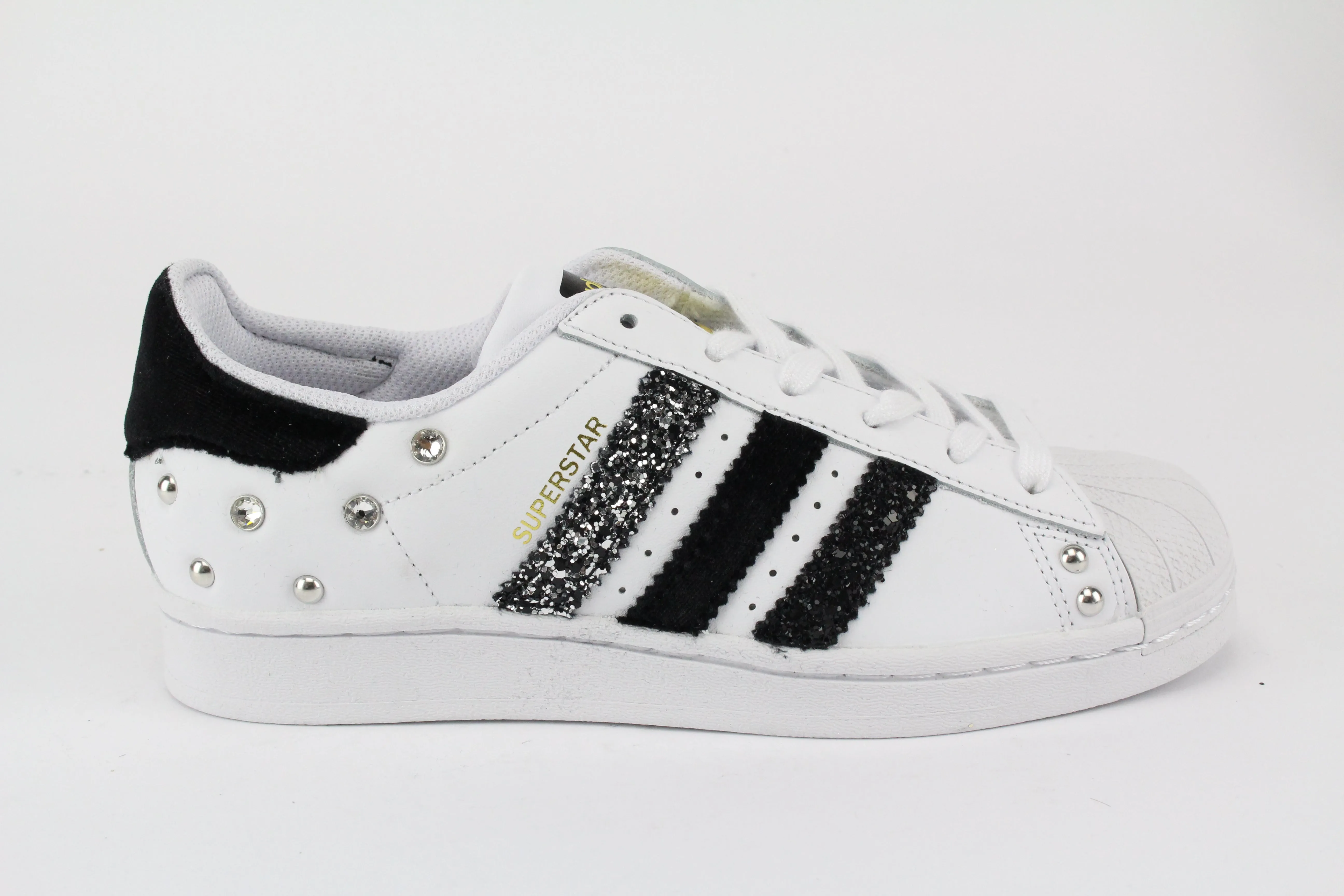 Adidas Superstar Velluto Glitter Black & Strass