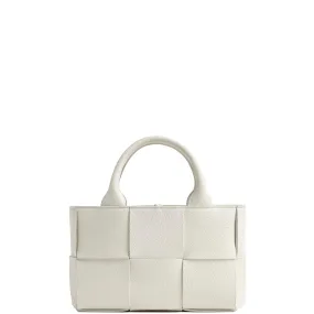 Arco Tote Candy Grained, White/Gold