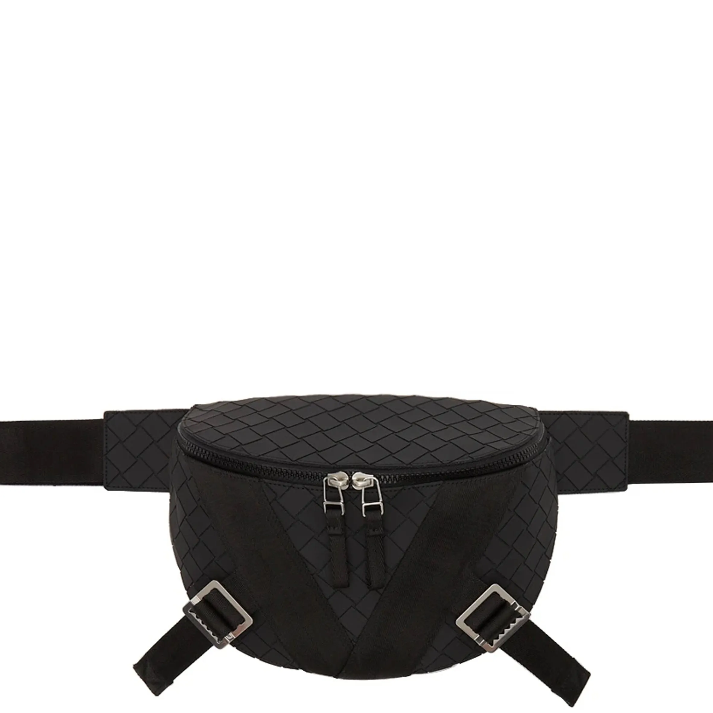 Belt Bag Intrecciato Rubber, Black