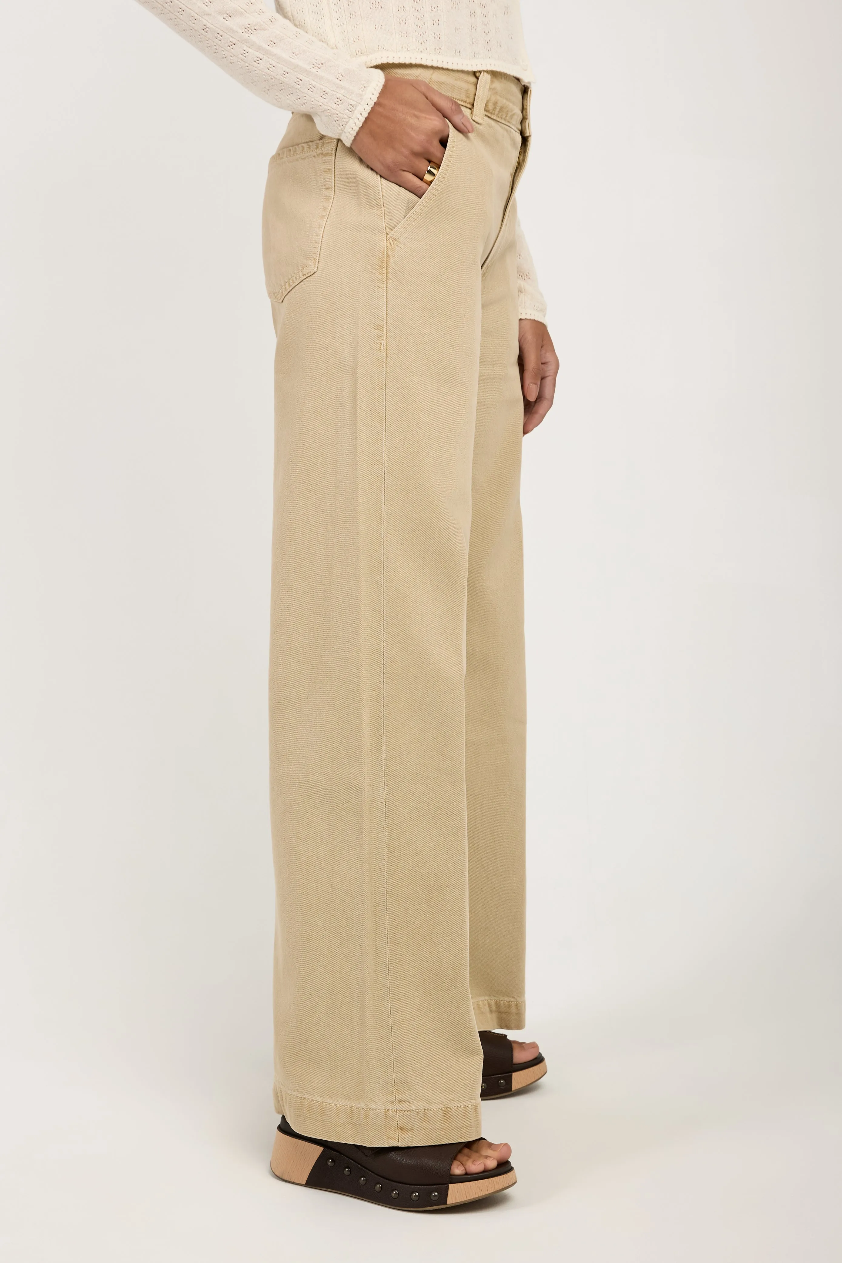 Beverly Trouser Jean in Taos Sand