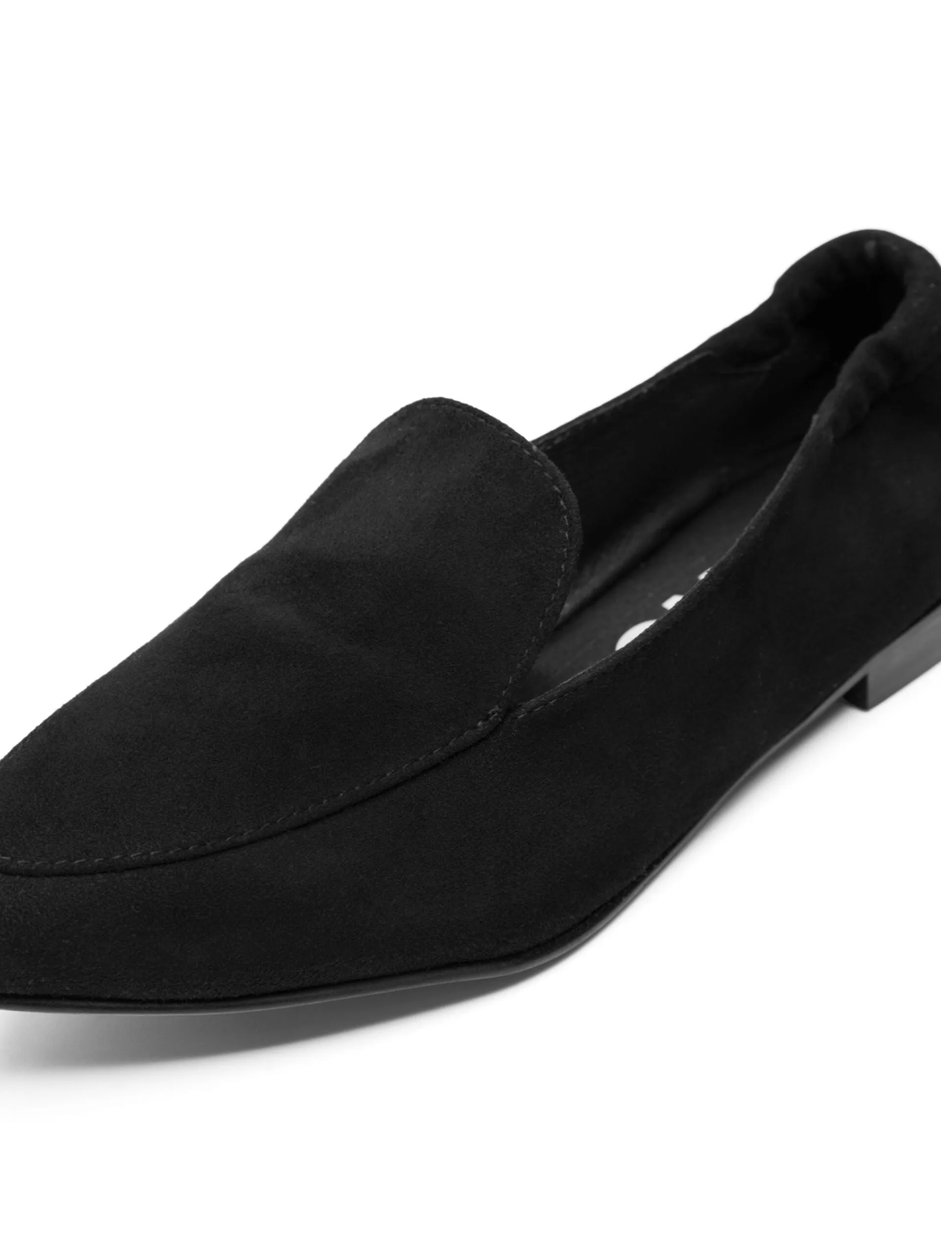 Bianco Tracy Suede Black Loafers