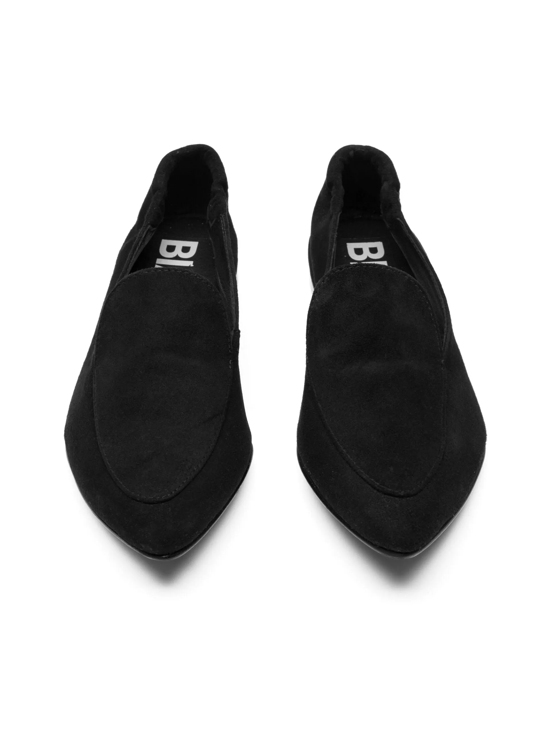 Bianco Tracy Suede Black Loafers