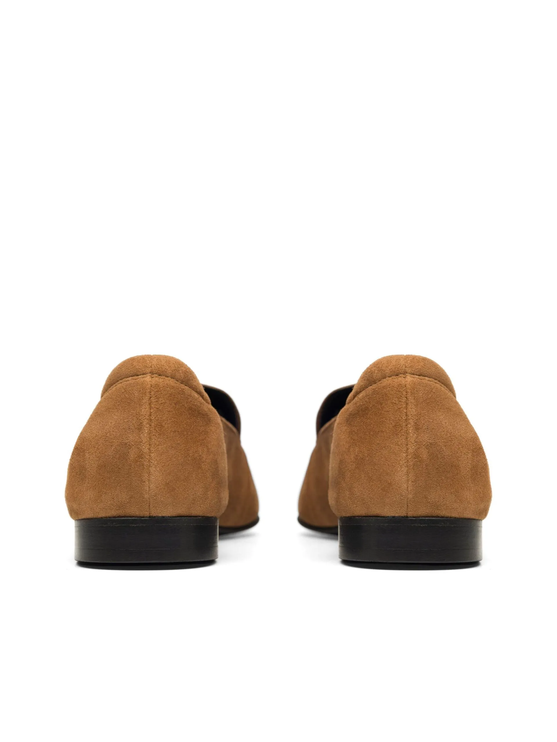 Bianco Tracy Suede Cognac Loafers