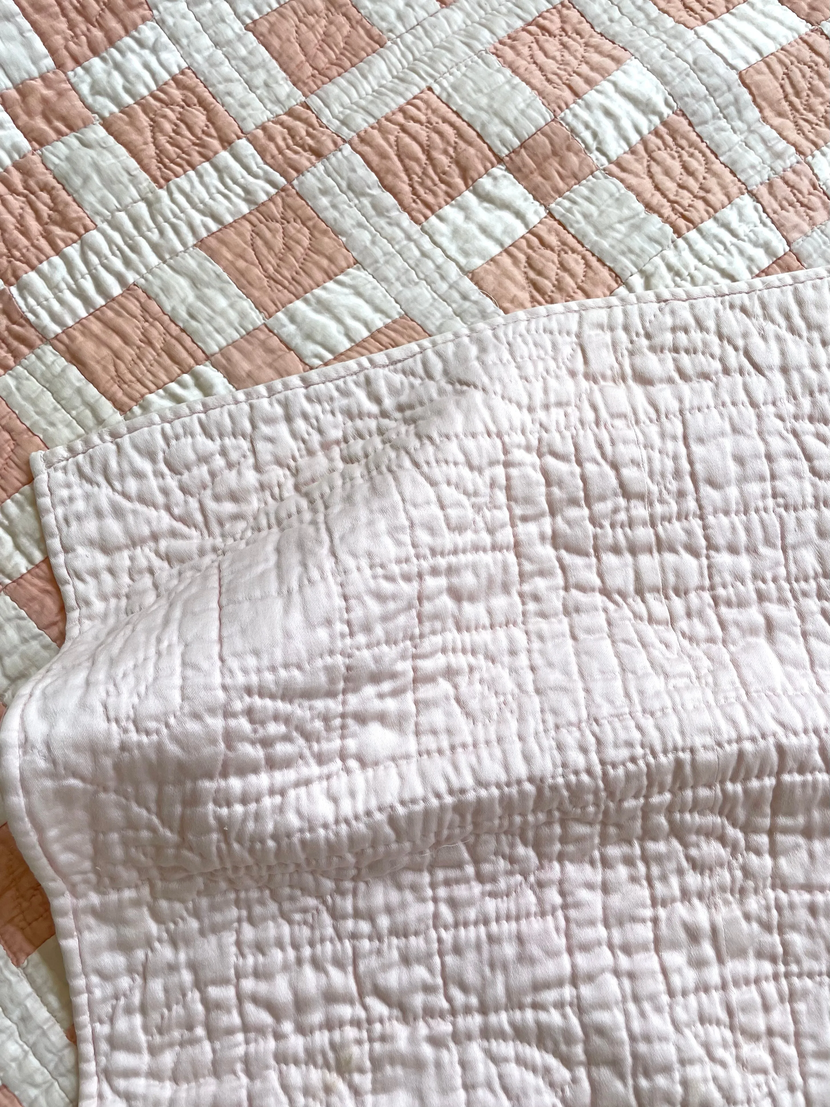 Blush Nine Patch Quilt