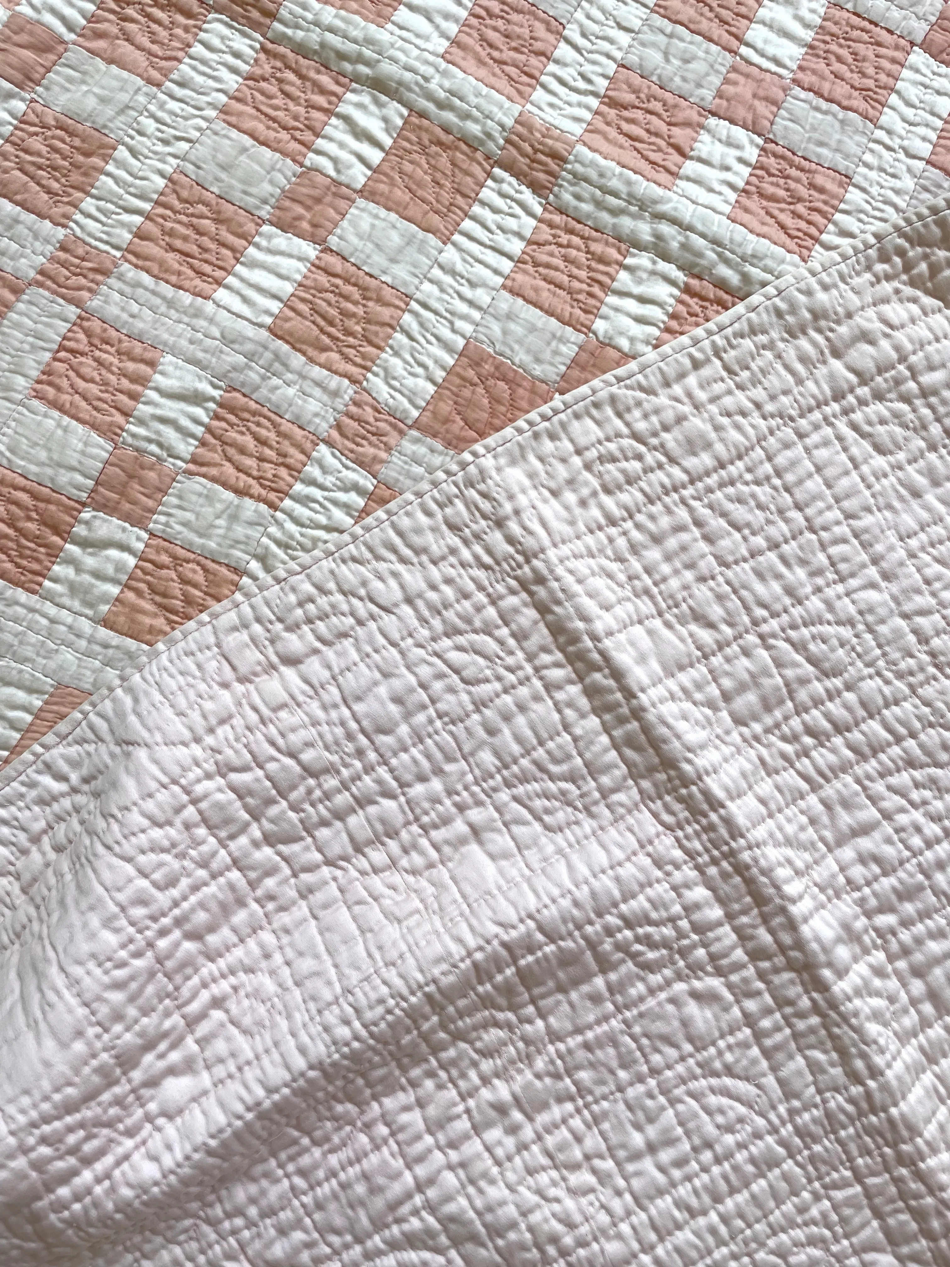 Blush Nine Patch Quilt