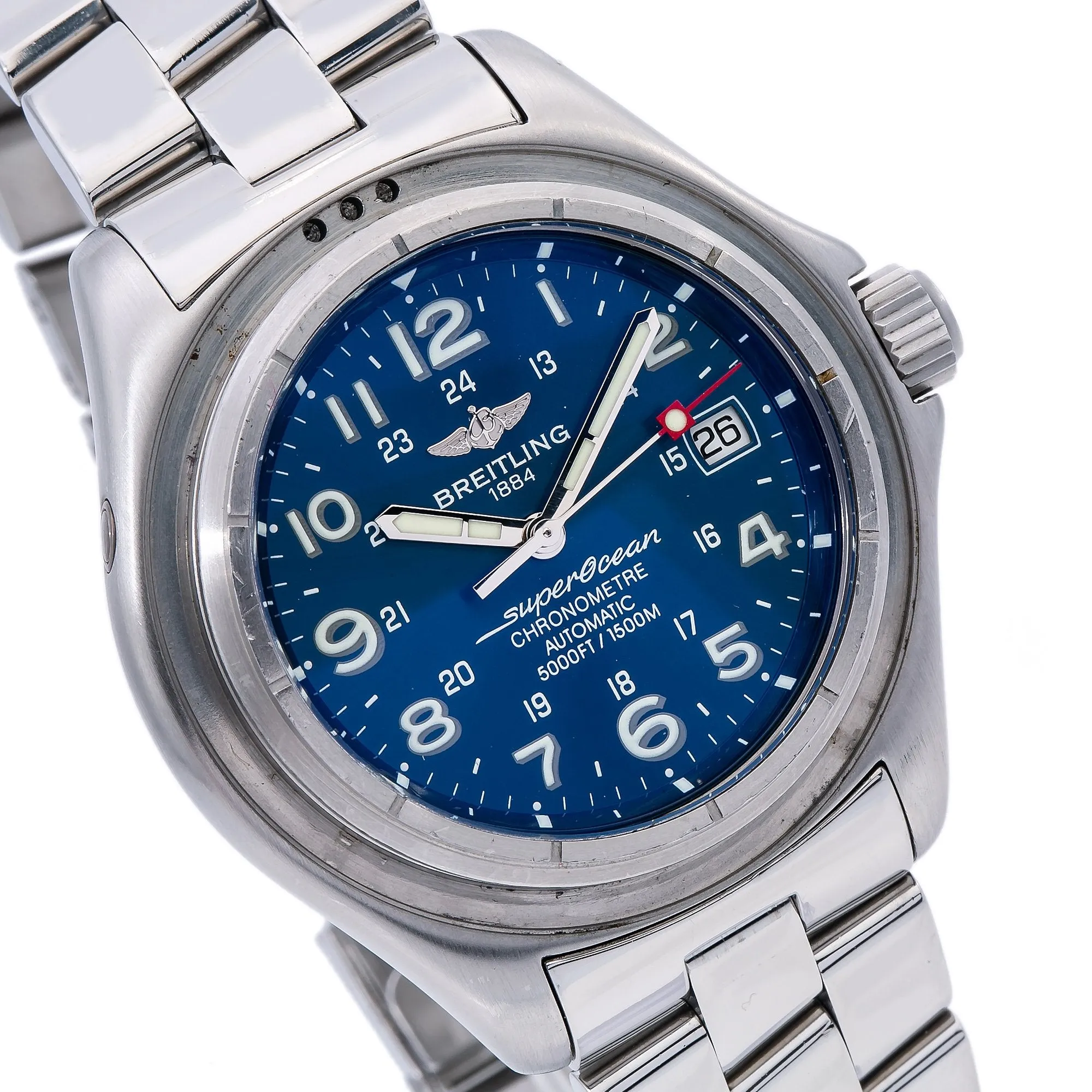 Breitling Superocean A17345 41MM Blue Dial With Stainless Steel Bracelet