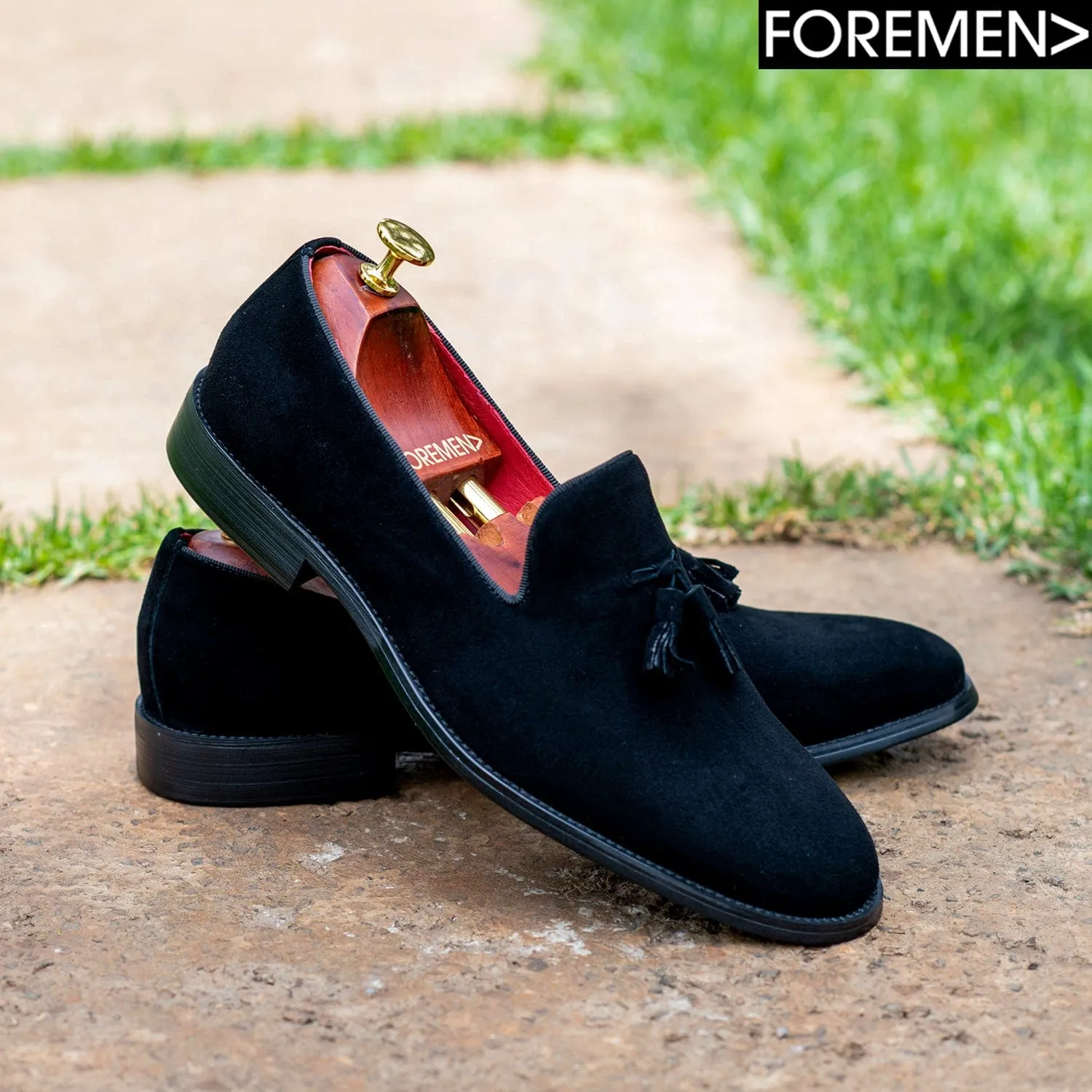 CAPRI | Black Suede Loafers