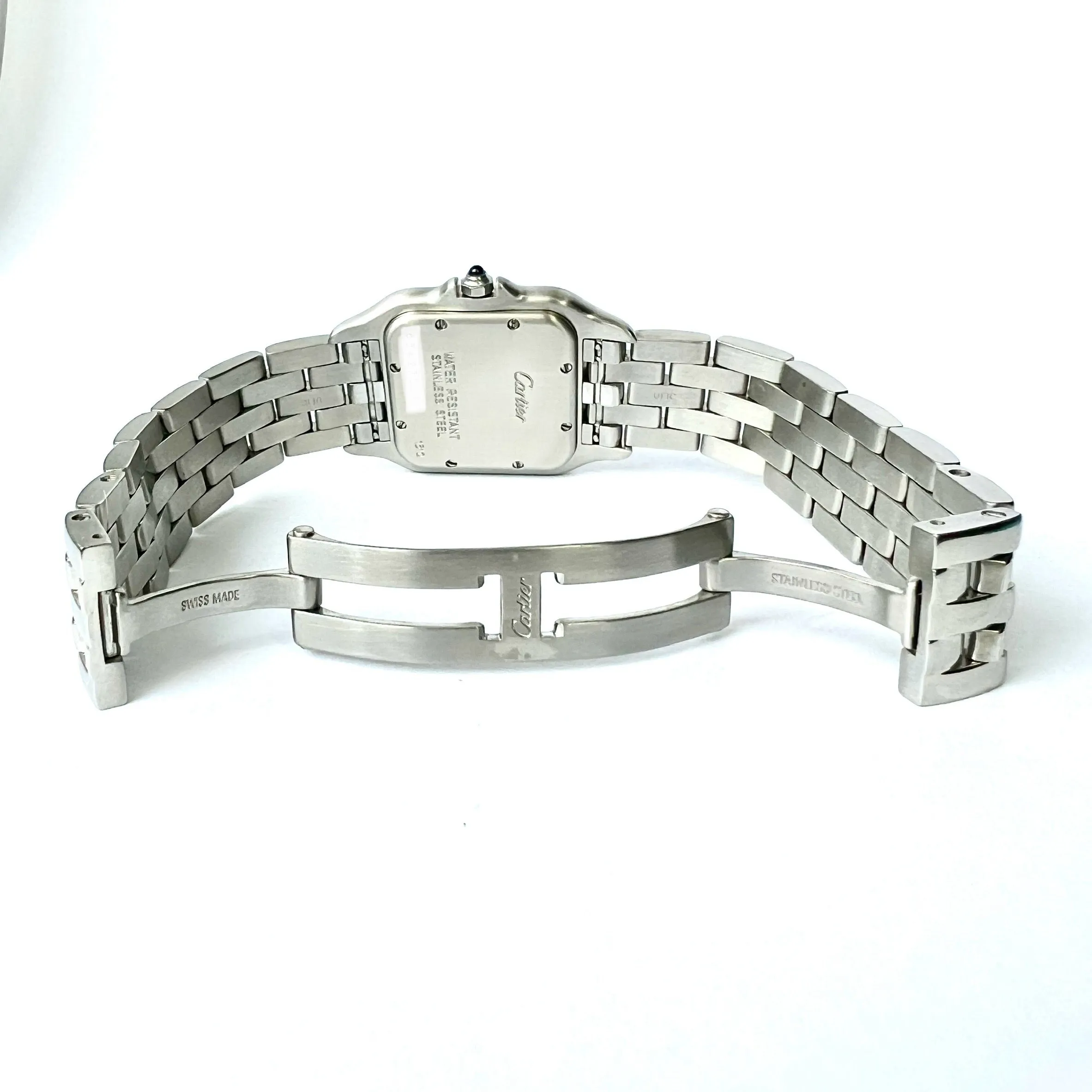 CARTIER PANTHERE 27mm Steel 1.25TCW Diamond Watch NEW Model