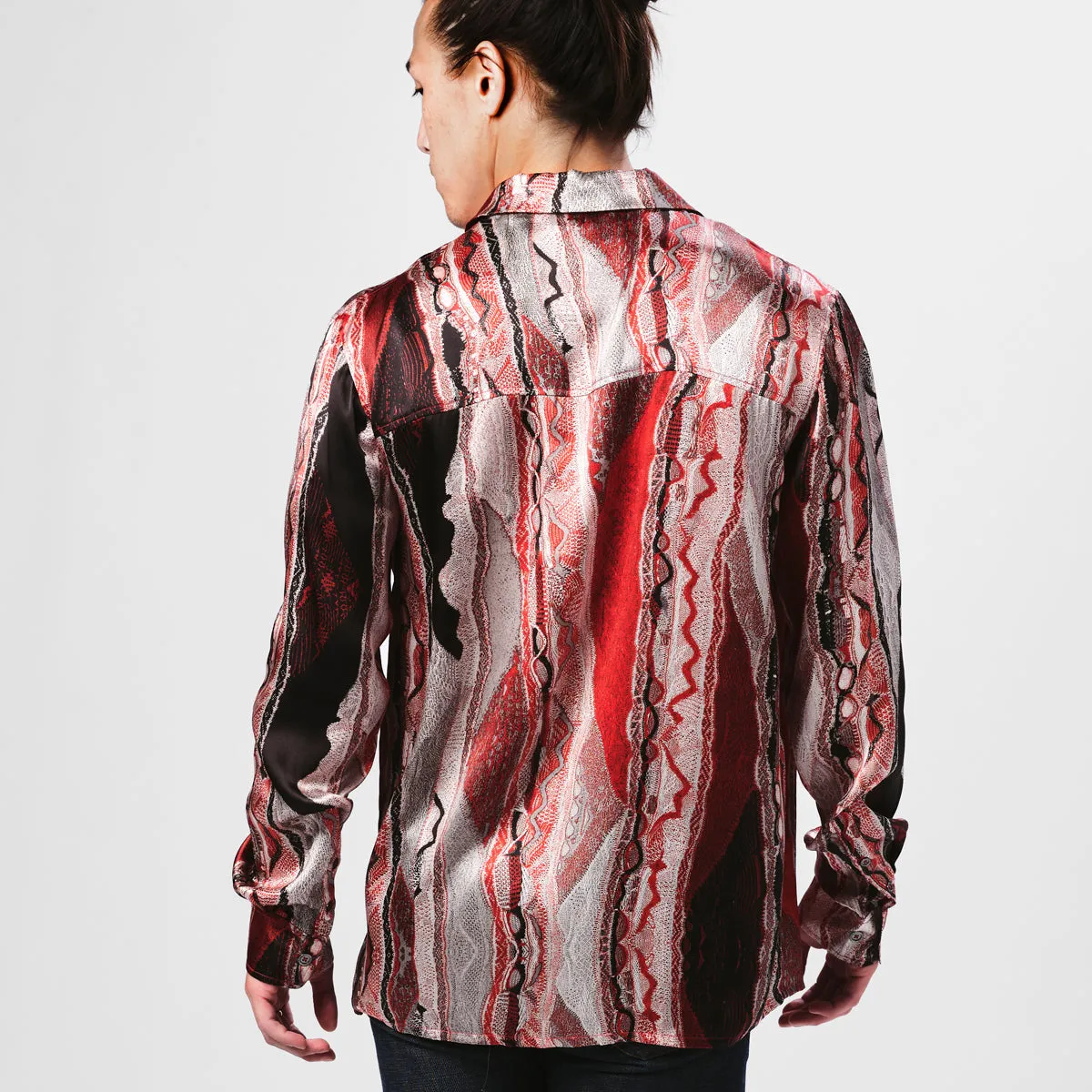 COOGI Silk Shirt in Reds