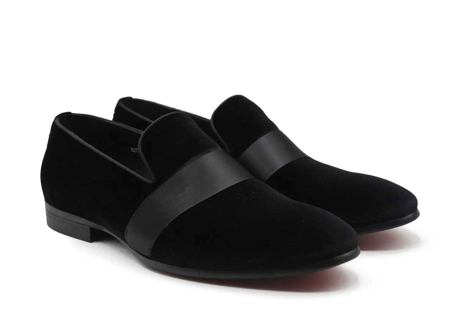 DANNIE LIBRA | Black Velvet Loafers