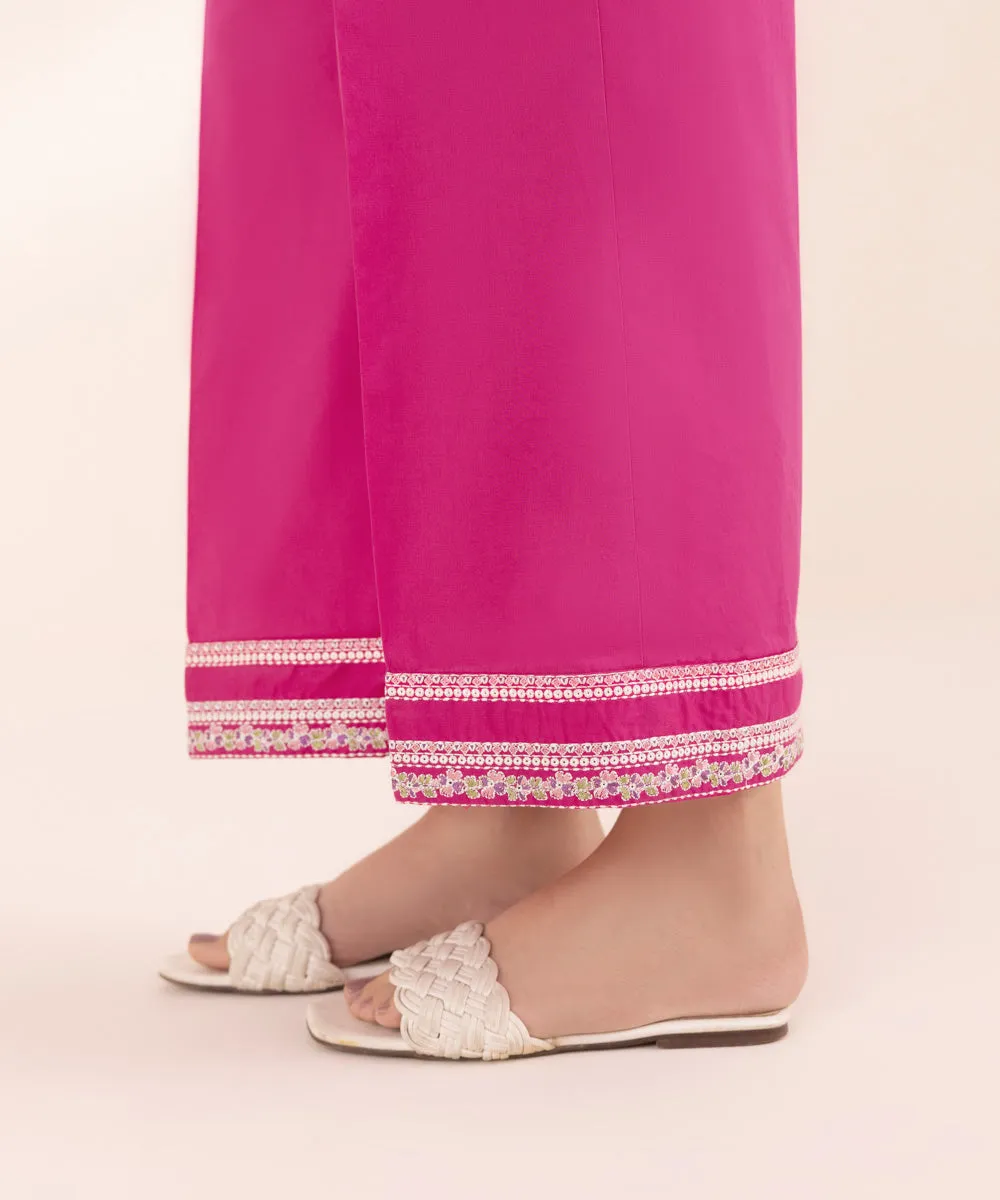 Embroidered Cambric Culottes